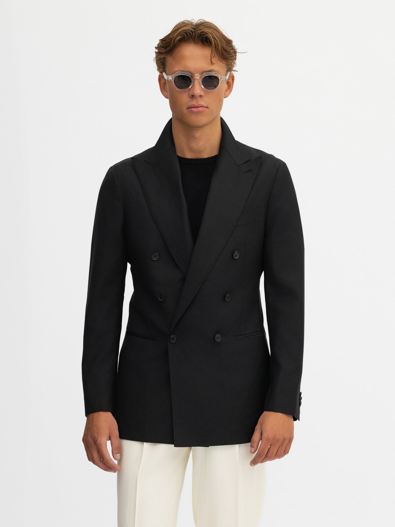 Black S130 Wool Jacket - Grand Le Mar