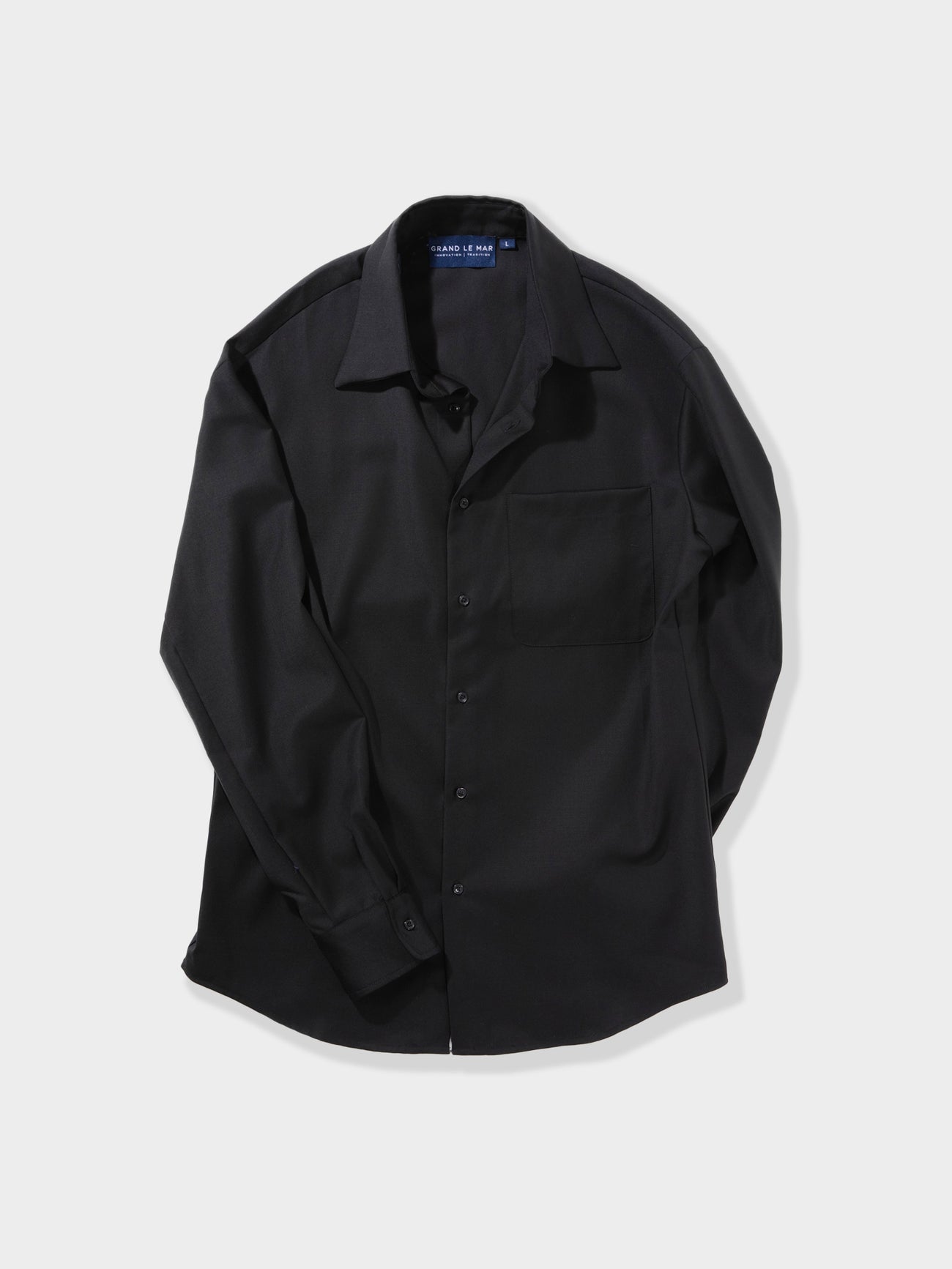 Black Wool Shirt - Grand Le Mar