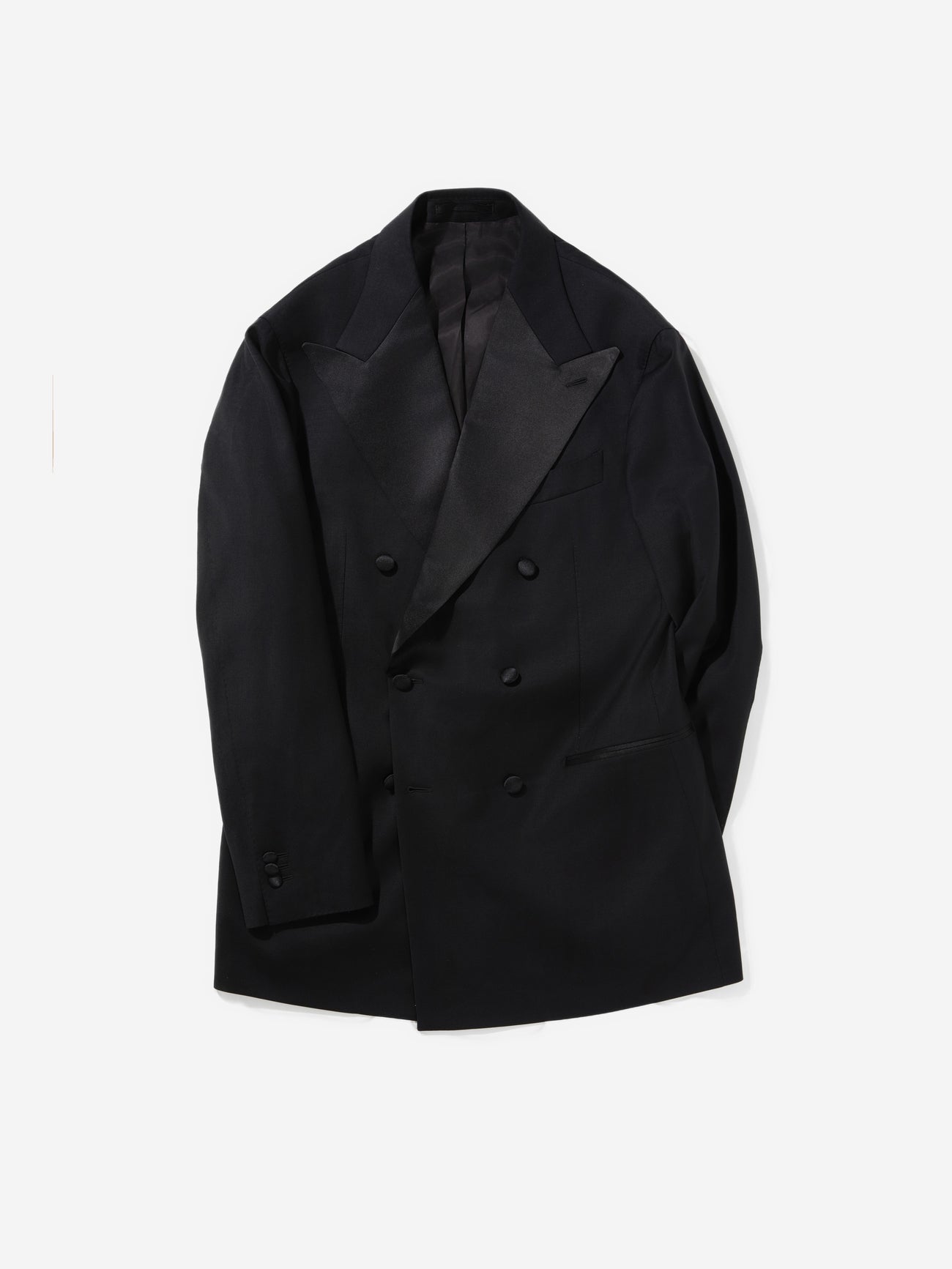 Black S130 Wool Tuxedo (DB) - Grand Le Mar