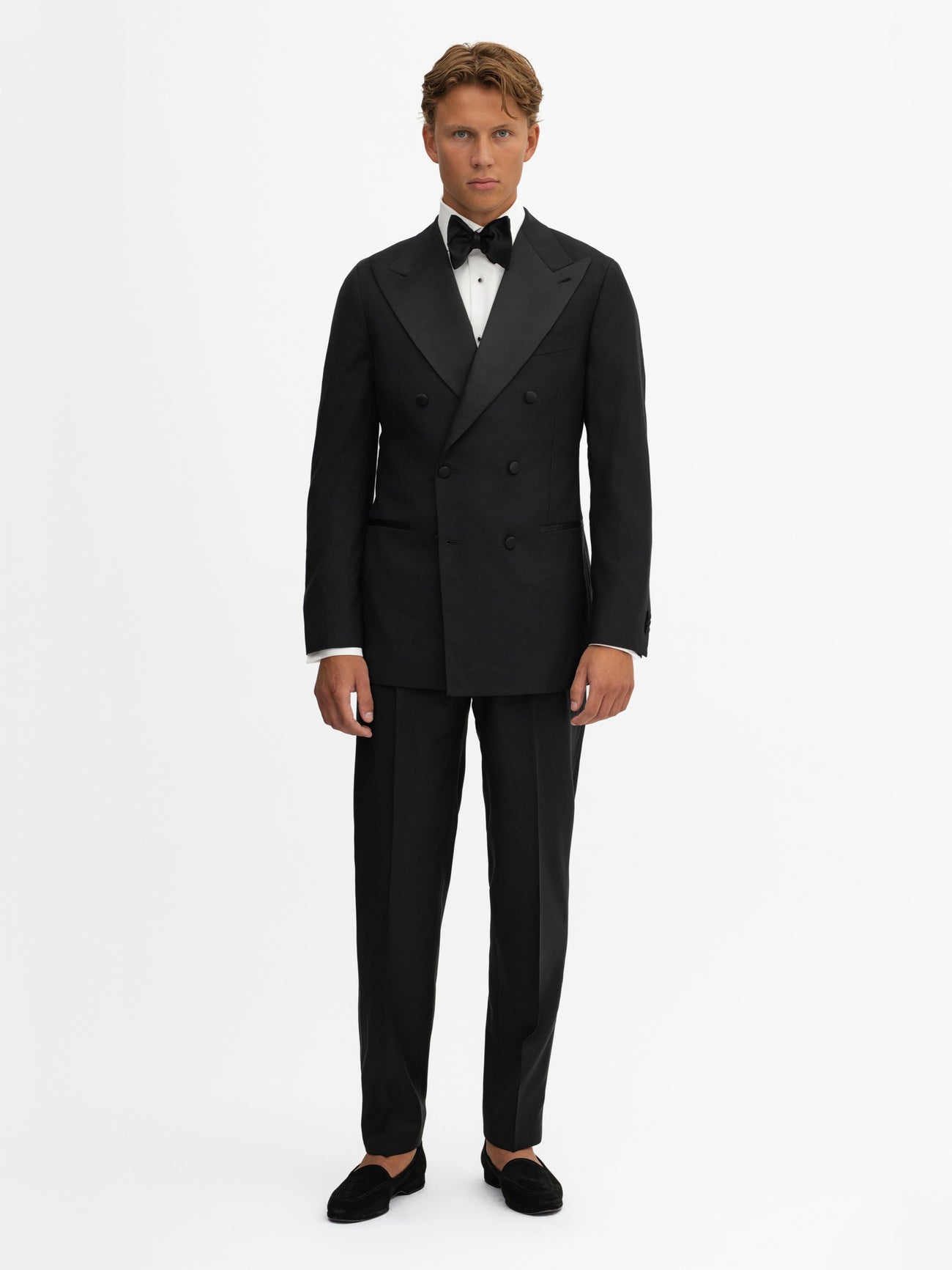 Black S130 Wool Tuxedo (DB) - Grand Le Mar