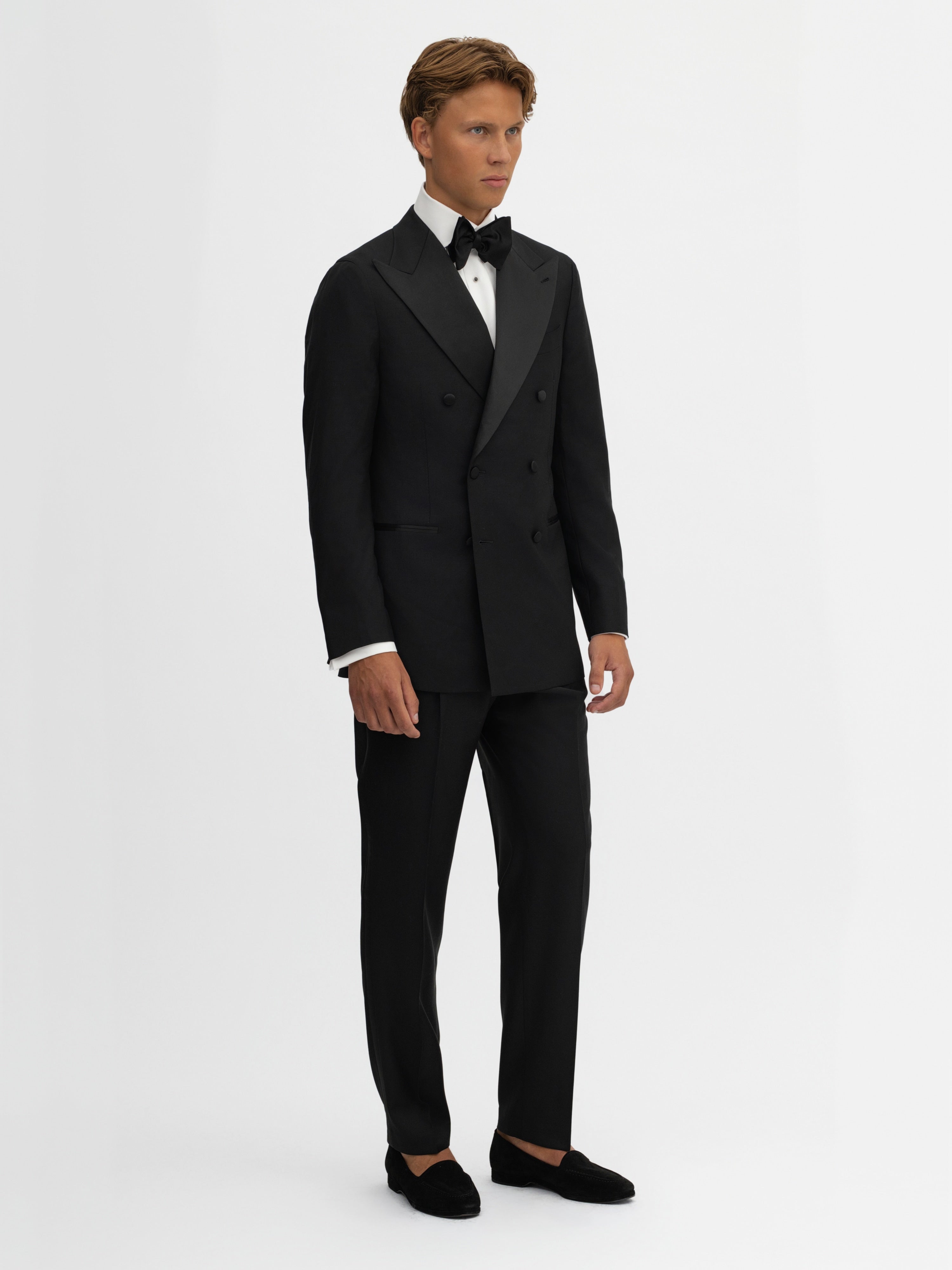 Black S130 Wool Tuxedo - Grand Le Mar