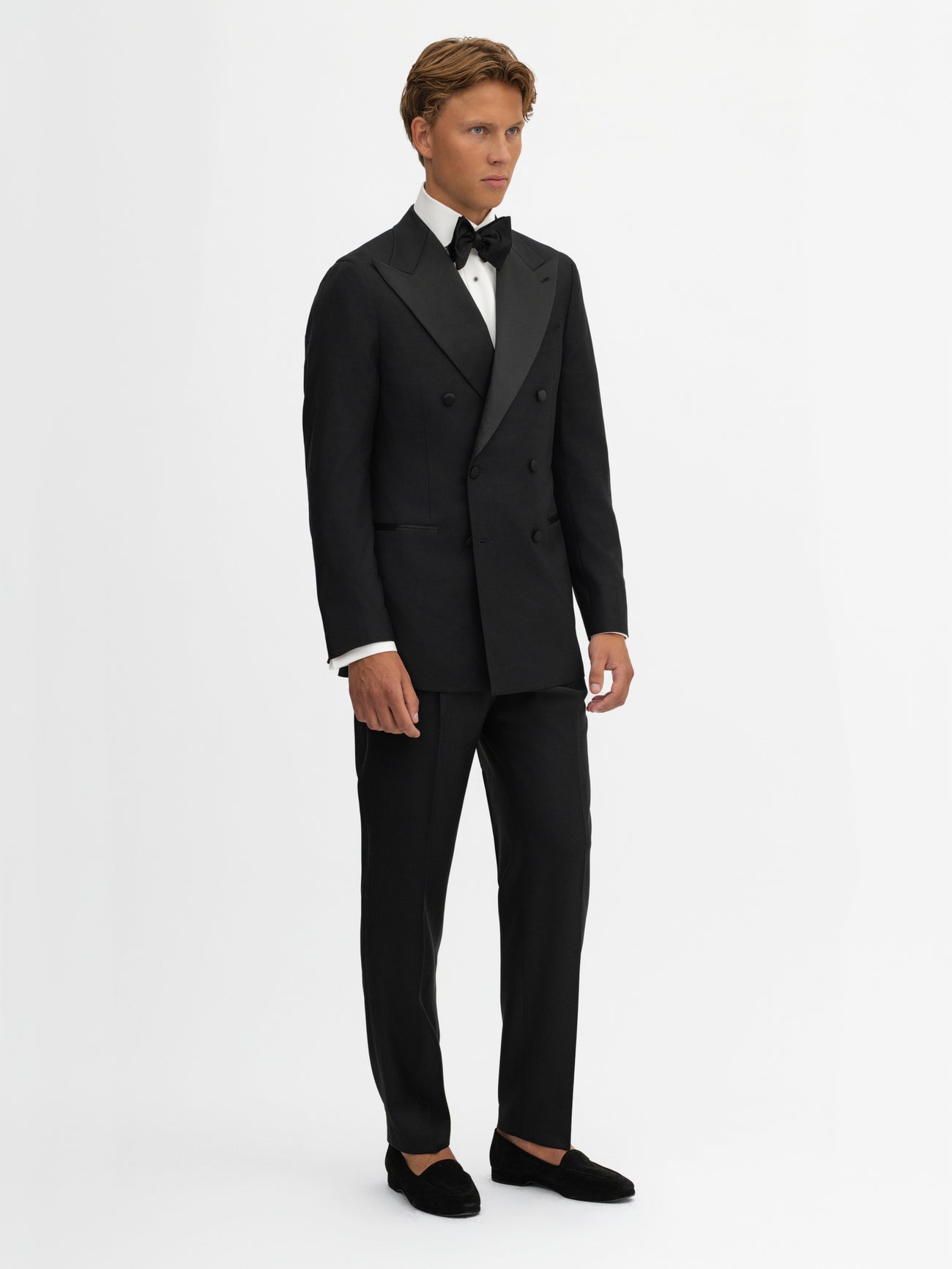 Black S130 Wool Tuxedo (DB) - Grand Le Mar