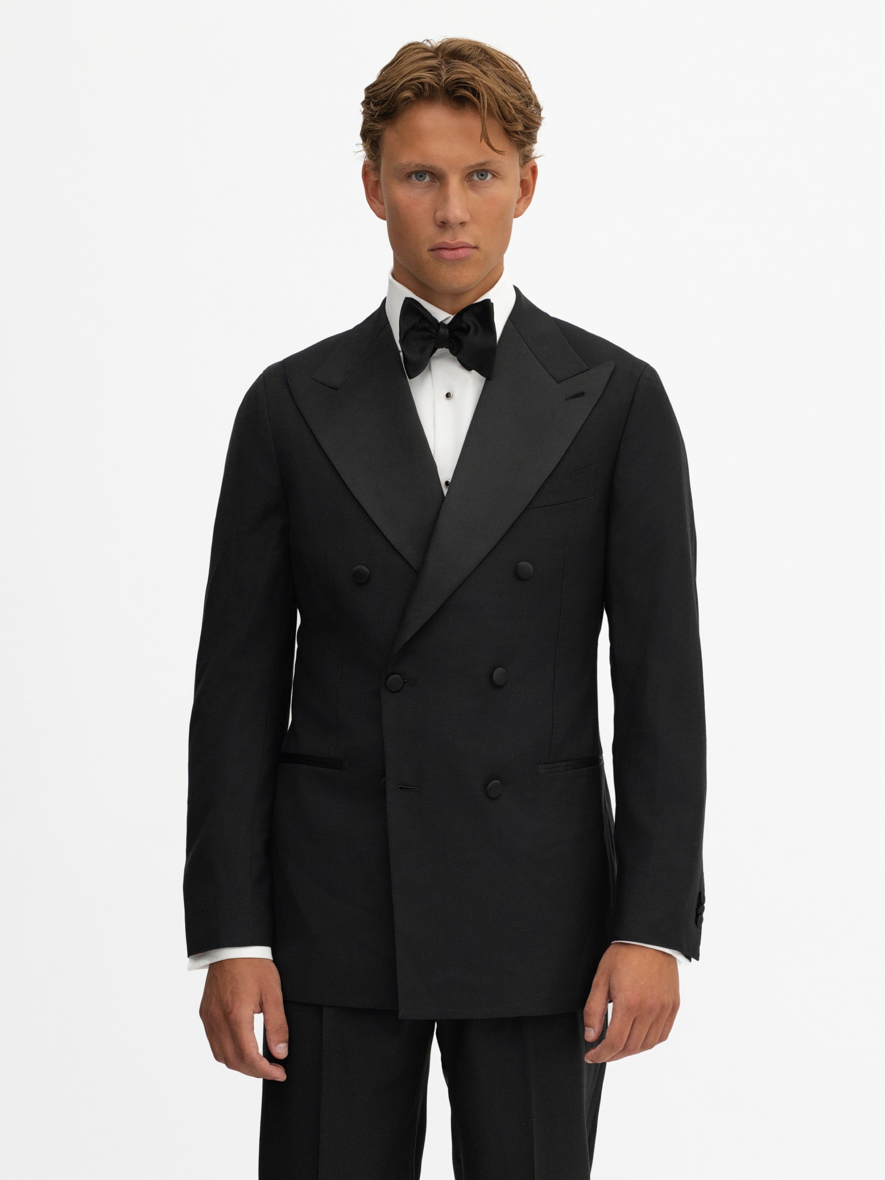 Black S130 Wool Tuxedo (DB) - Grand Le Mar