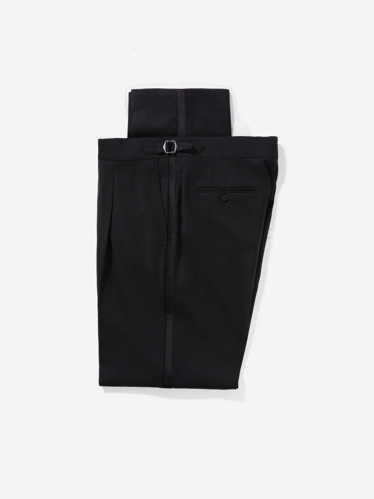 Black Wool Tuxedo Suit (DB) - Grand Le Mar