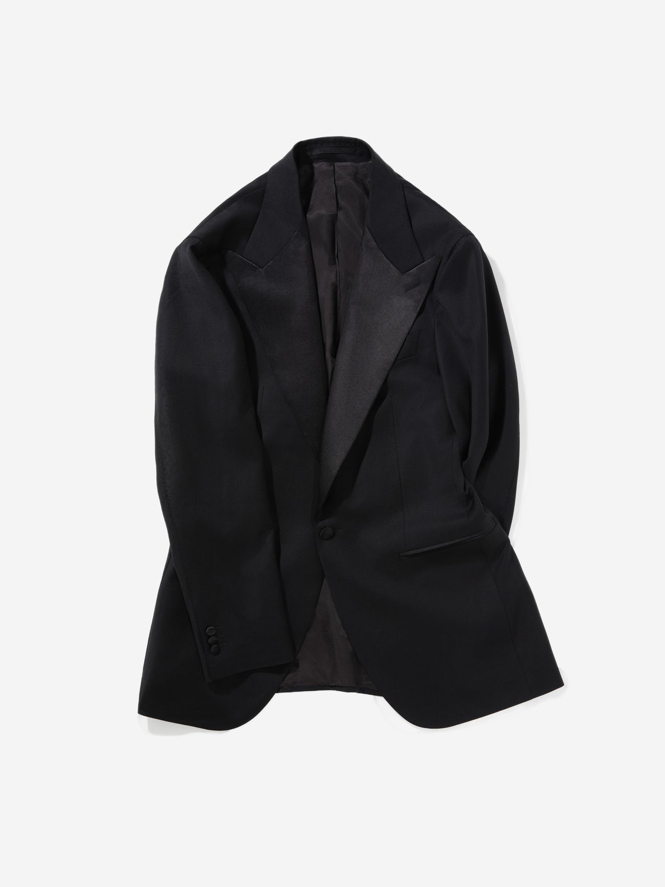 Black S130 Wool Tuxedo - Grand Le Mar