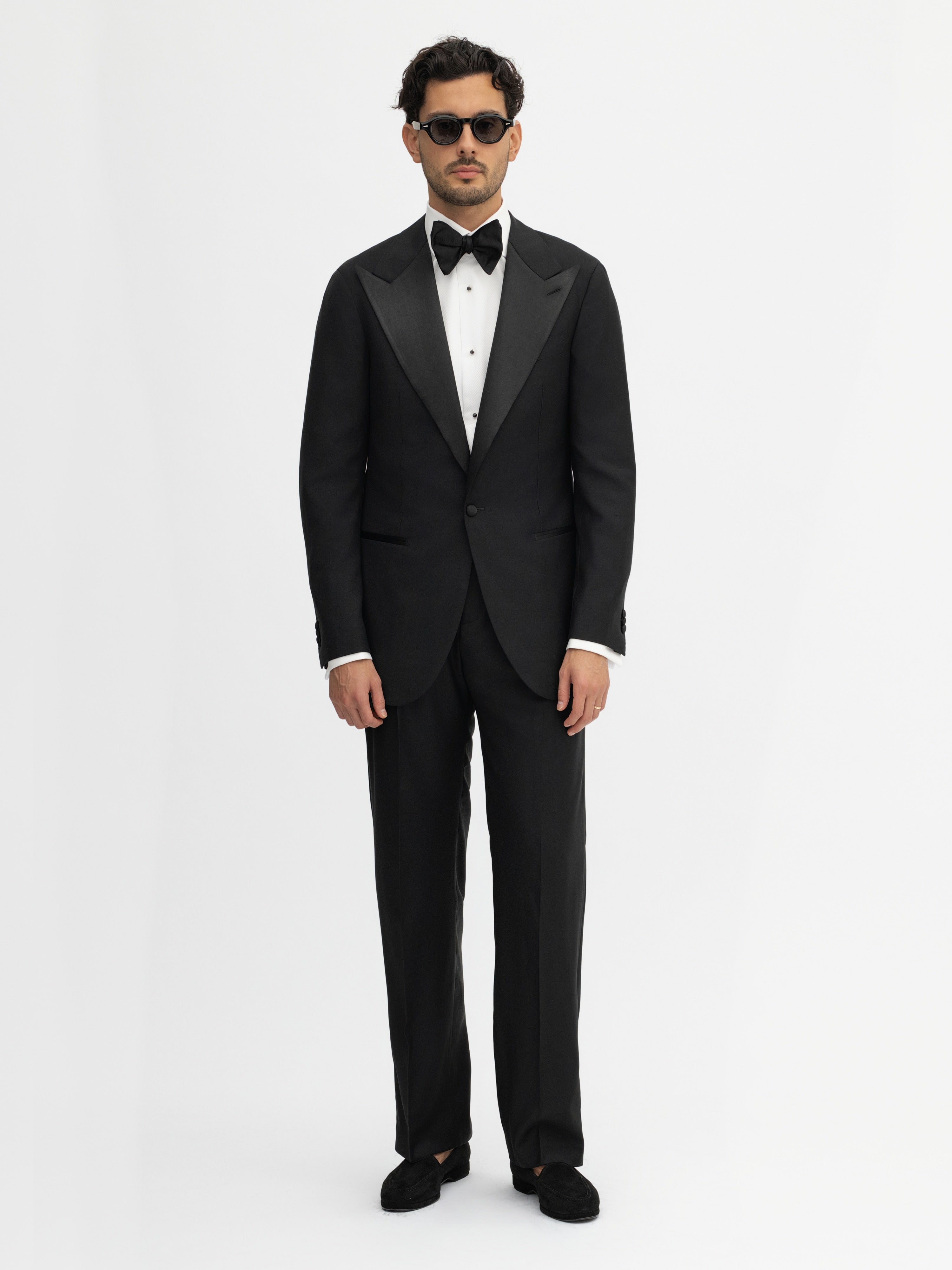 Black S130 Wool Tuxedo - Grand Le Mar