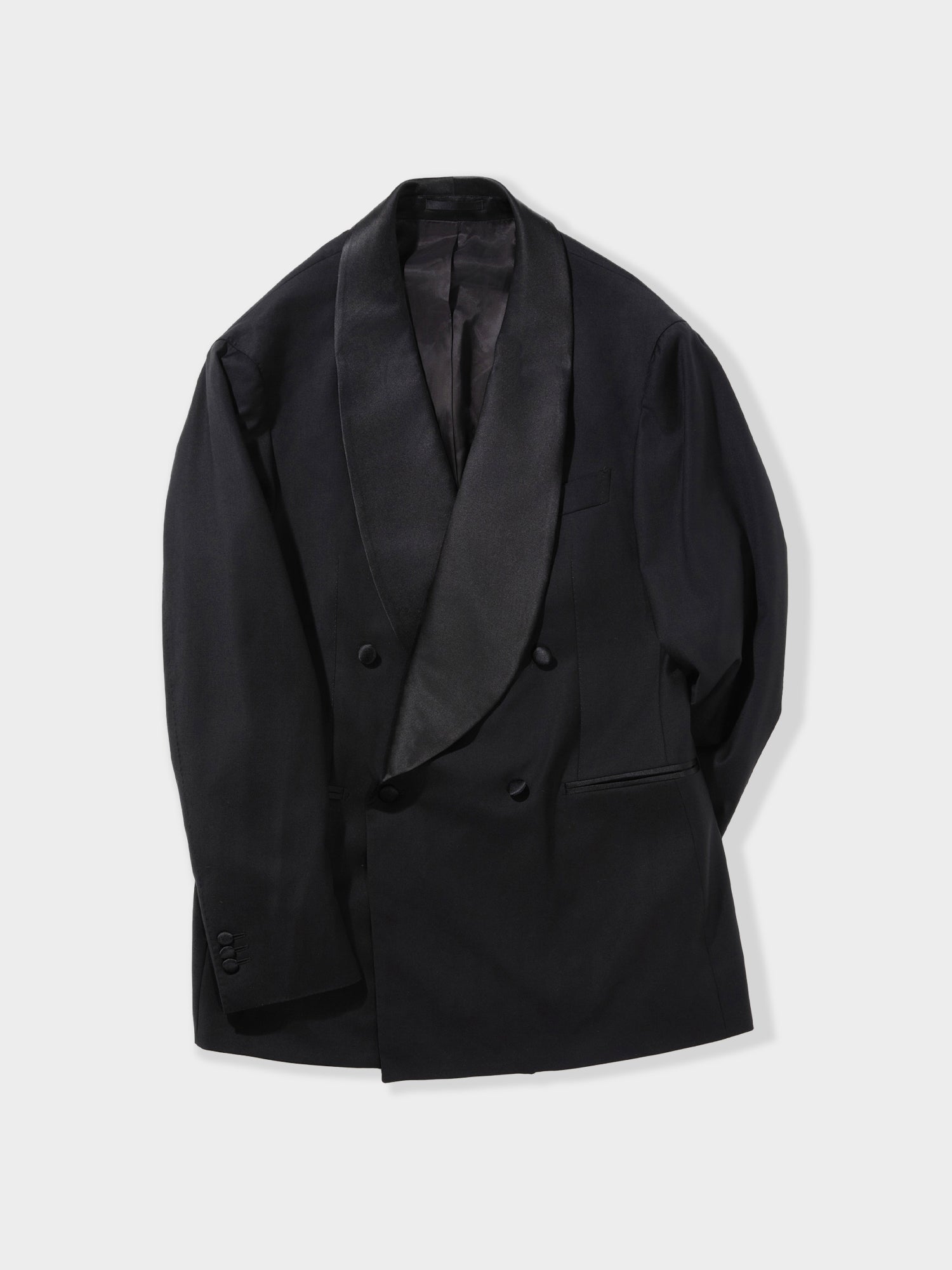 Black Wool Tuxedo Suit (DB Shawl)