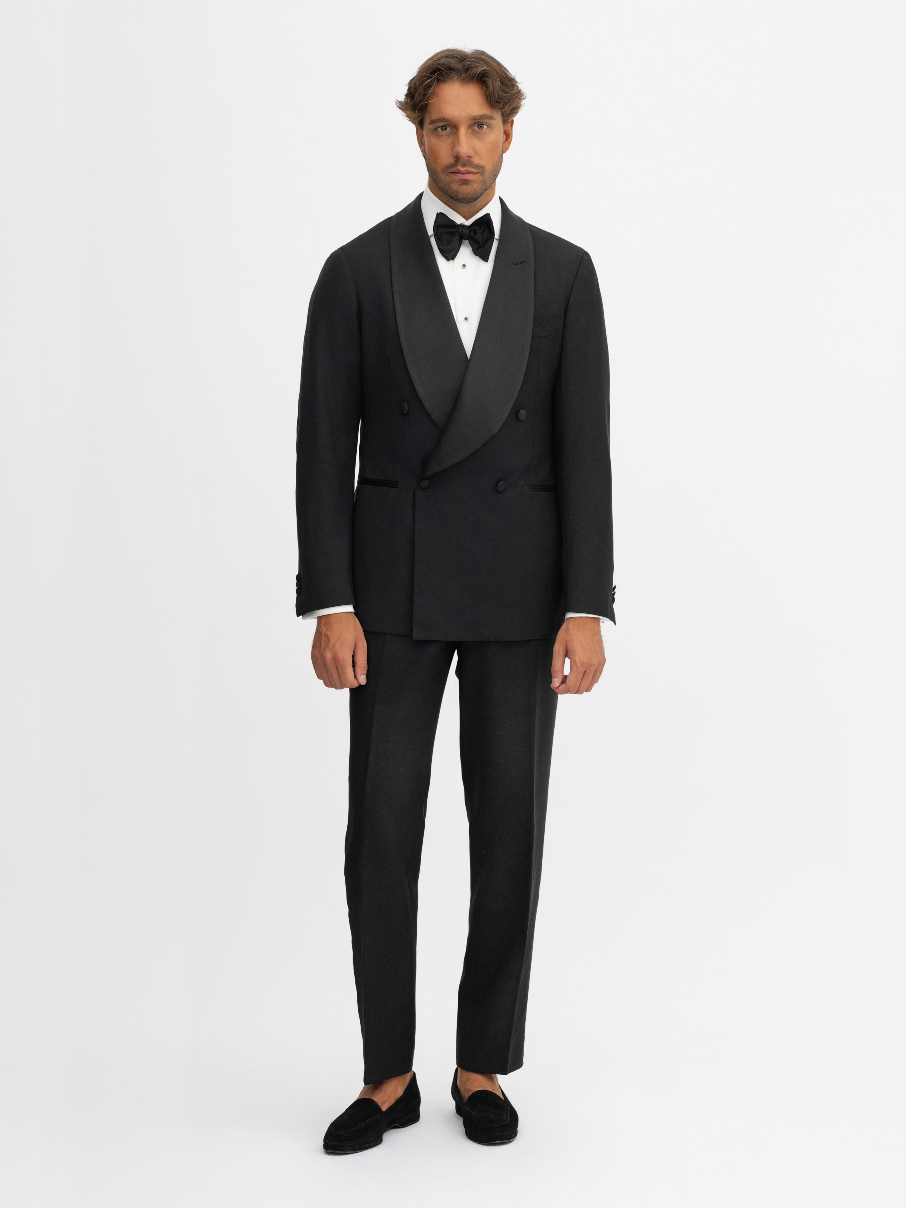 Black S130 Wool Tuxedo - Grand Le Mar