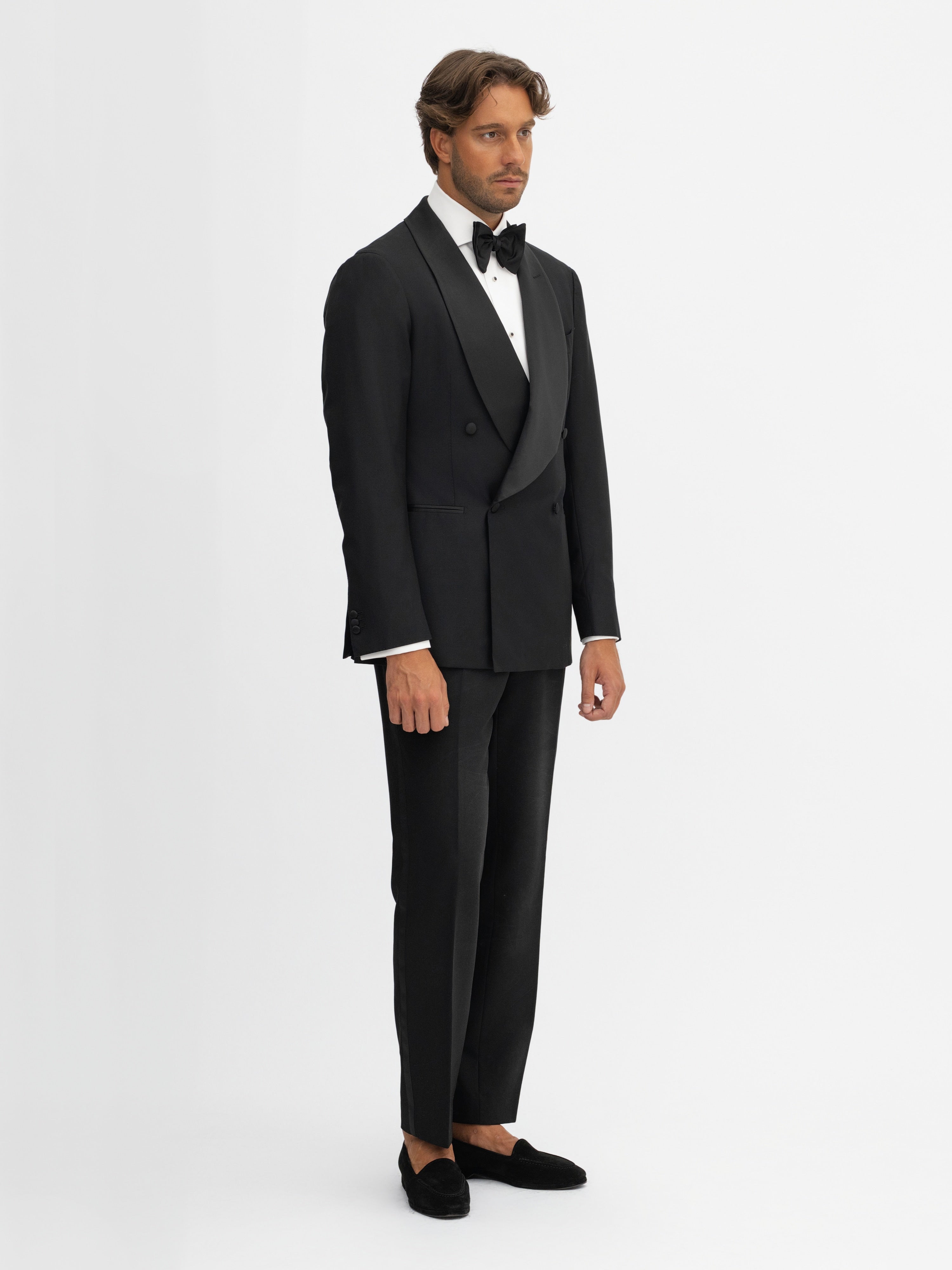 Black S130 Wool Tuxedo - Grand Le Mar