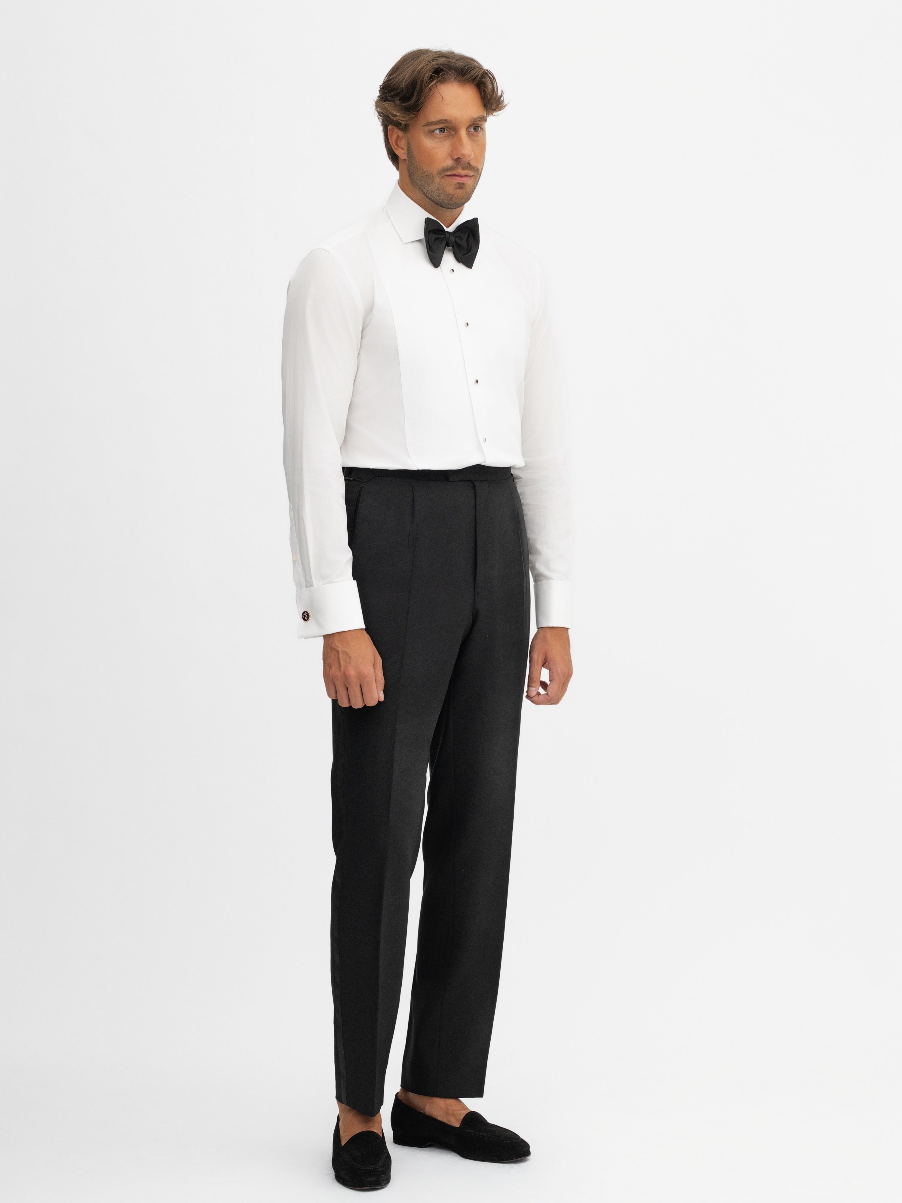 Black S130 Wool Tuxedo - Grand Le Mar