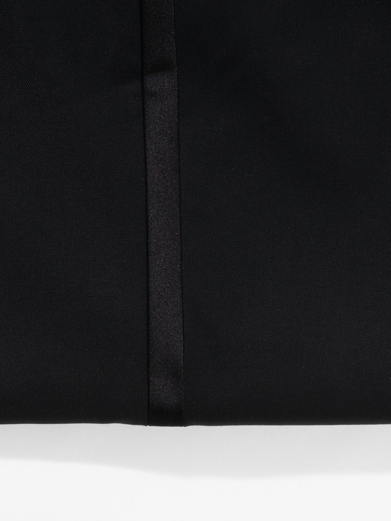 Black S130 Wool Tuxedo Trousers - Grand Le Mar