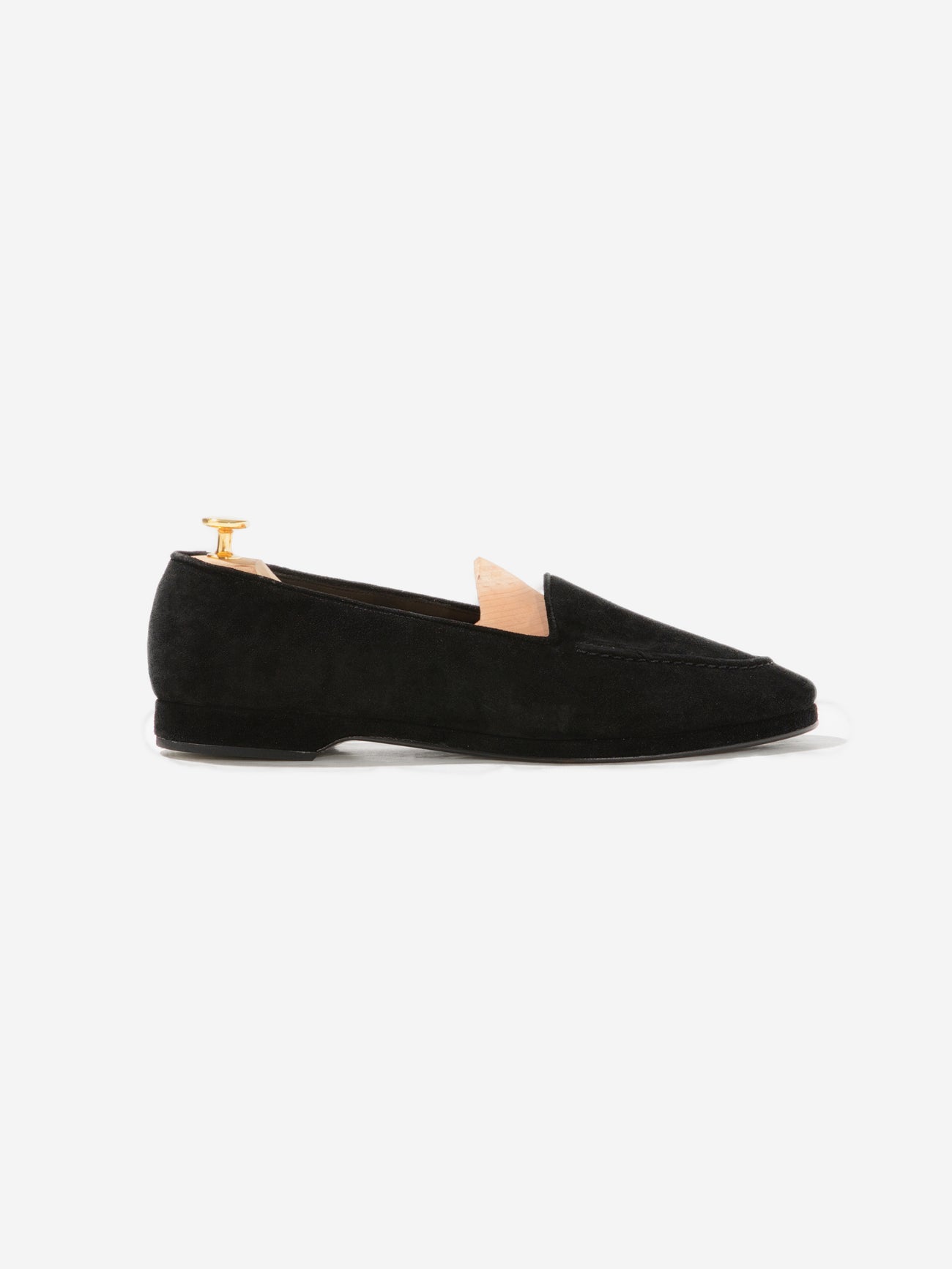 Black Suede Belgian Loafers (Pre-Order) - Grand Le Mar