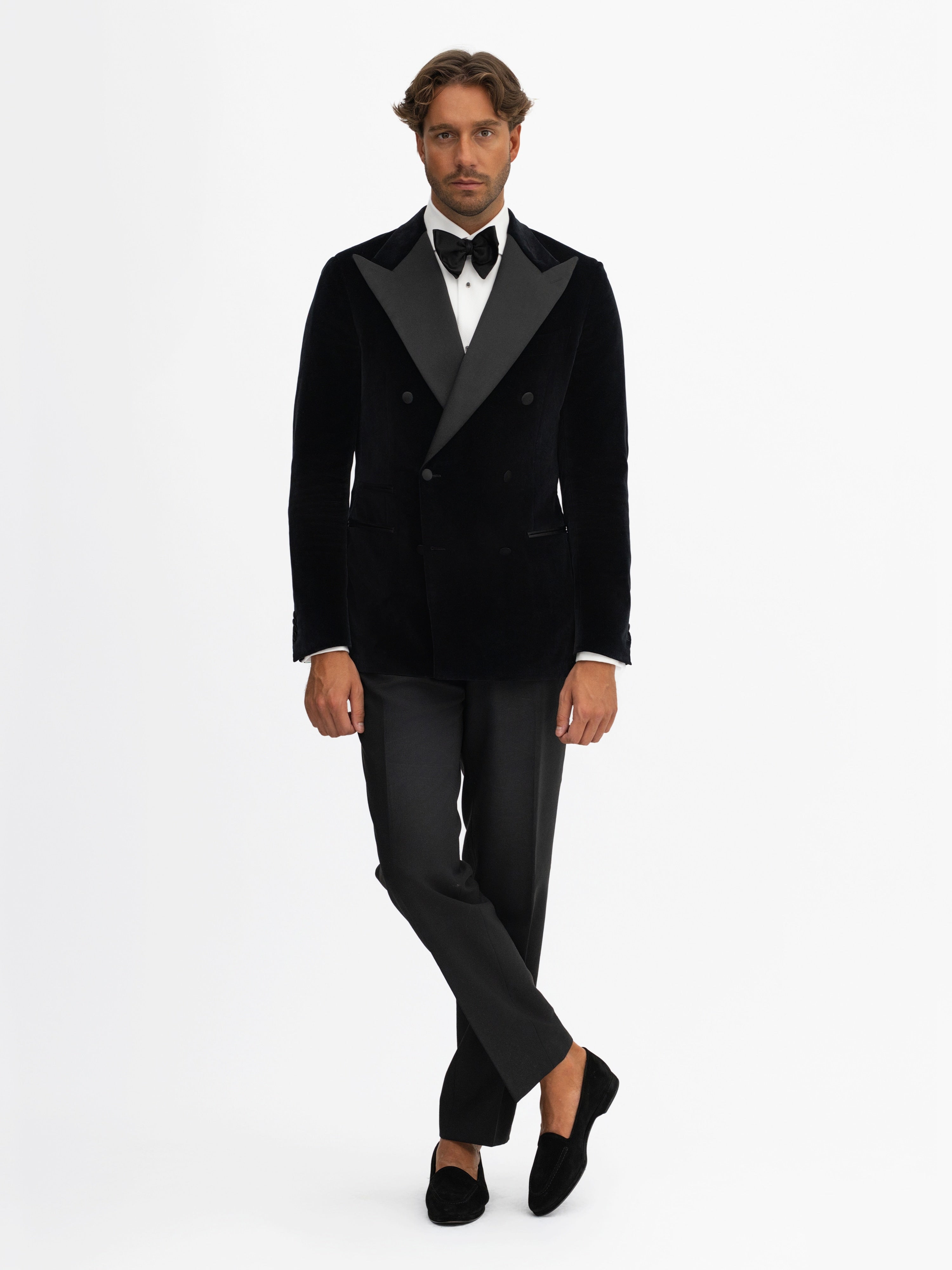 Black Velvet Tuxedo Jacket - Grand Le Mar