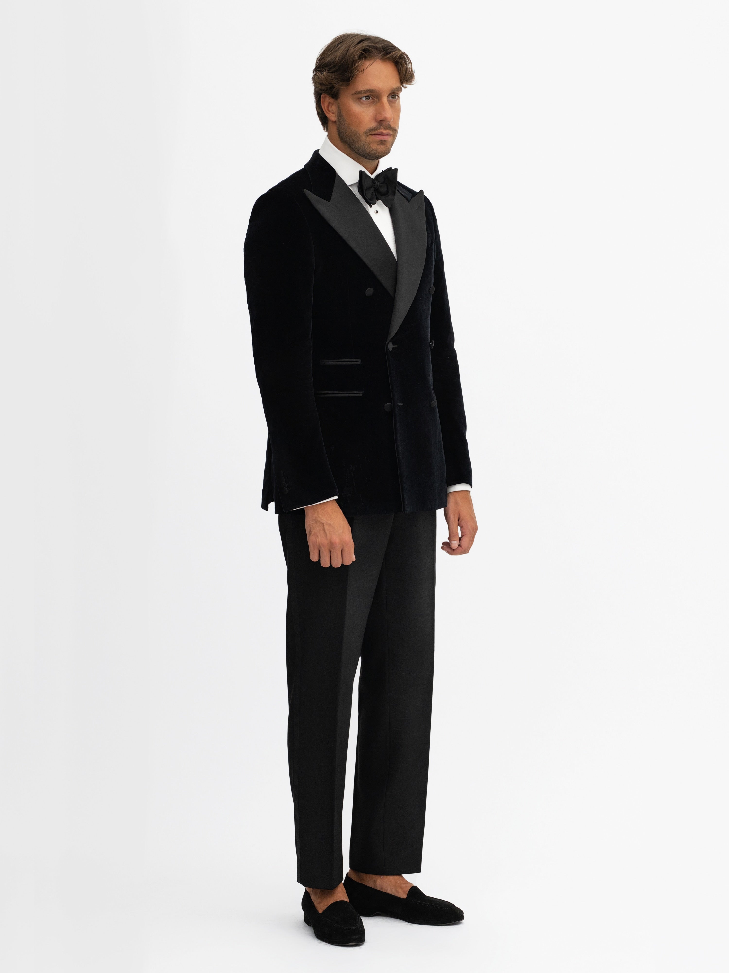 Grand Le Mar Black Velvet Tuxedo Jacket