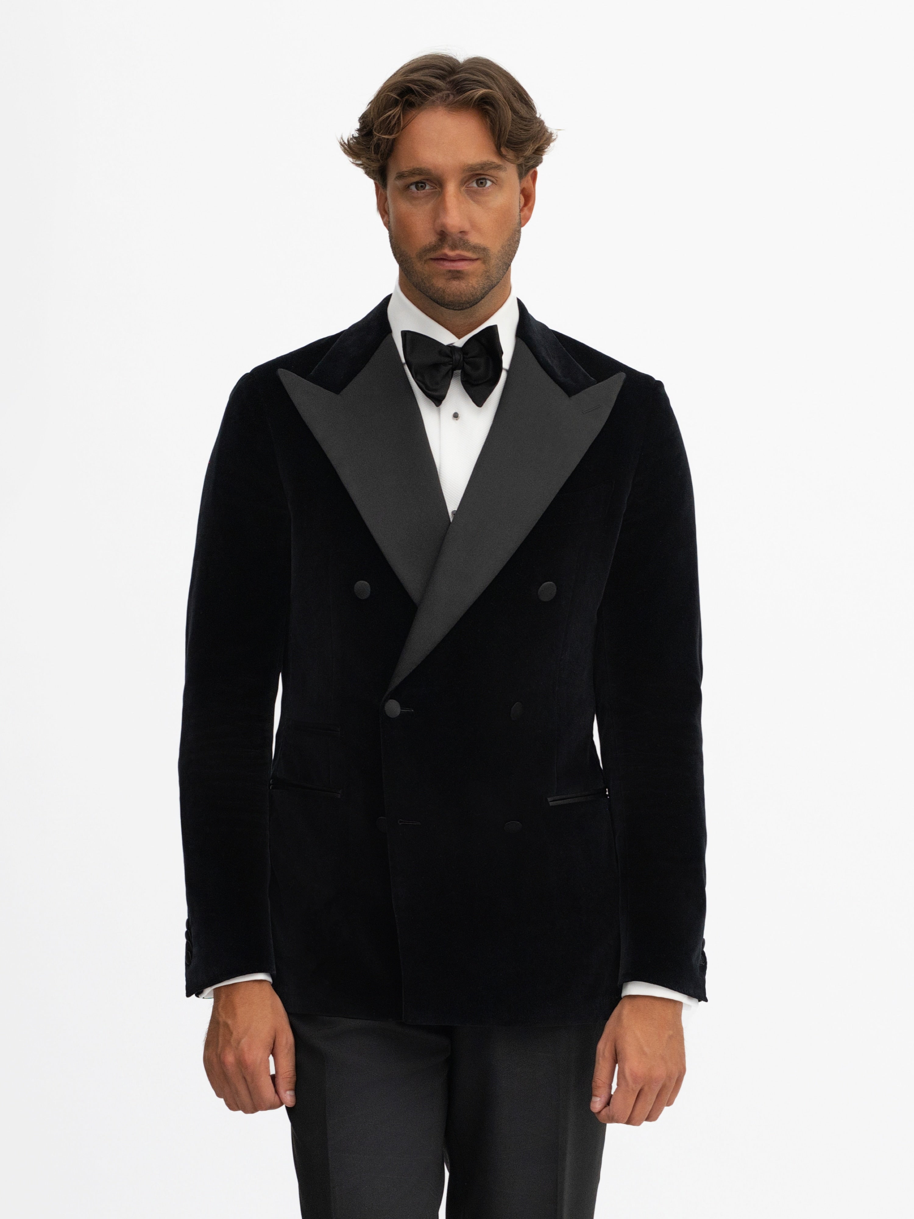 Grand Le Mar Black Velvet Tuxedo Jacket