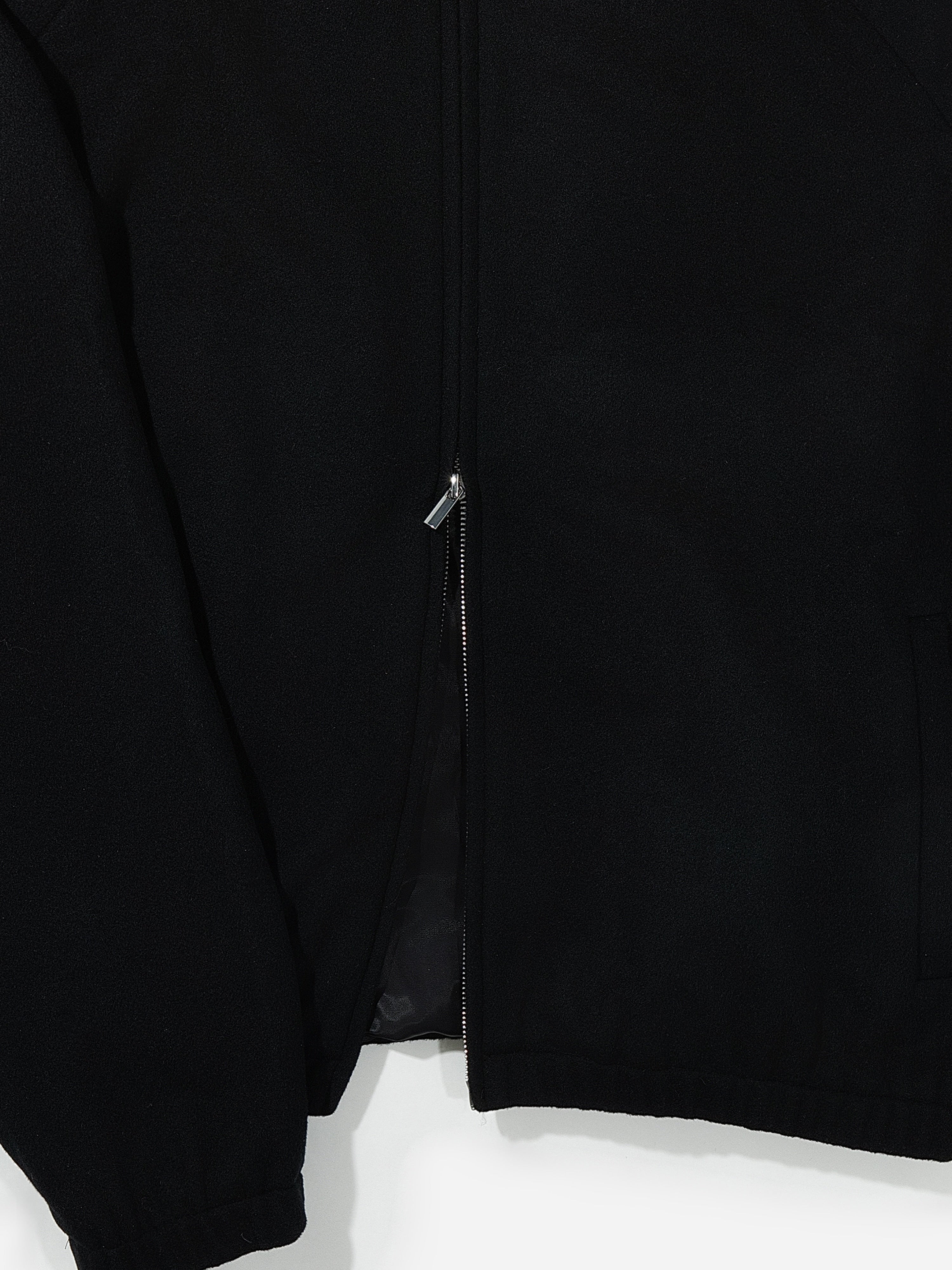 Black Wool Cashmere Bomber Jacket - Grand Le Mar