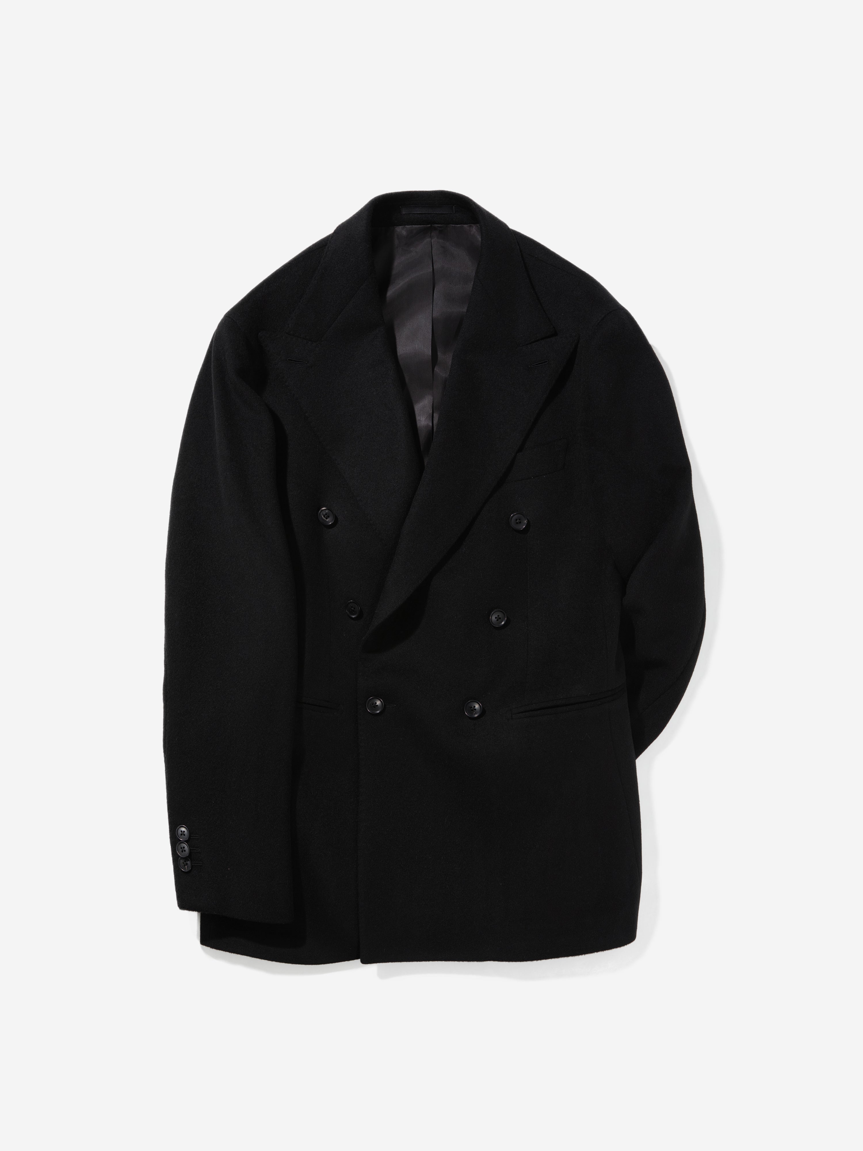 Black Wool Cashmere Jacket - Grand Le Mar