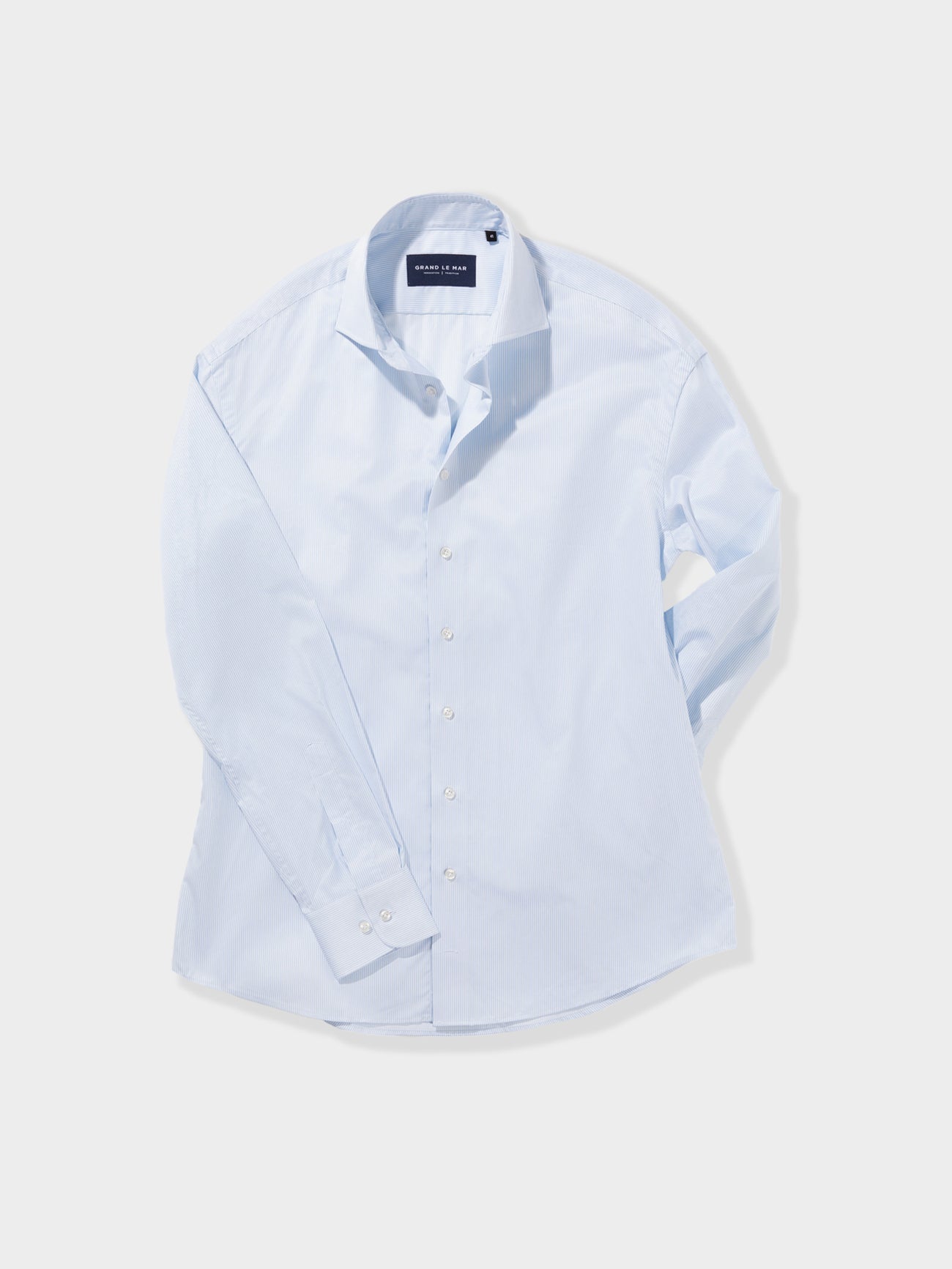 Blue Striped Oxford Shirt - Grand Le Mar