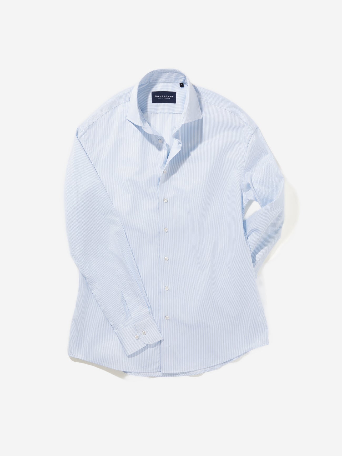 Blue Striped Oxford Shirt - Grand Le Mar