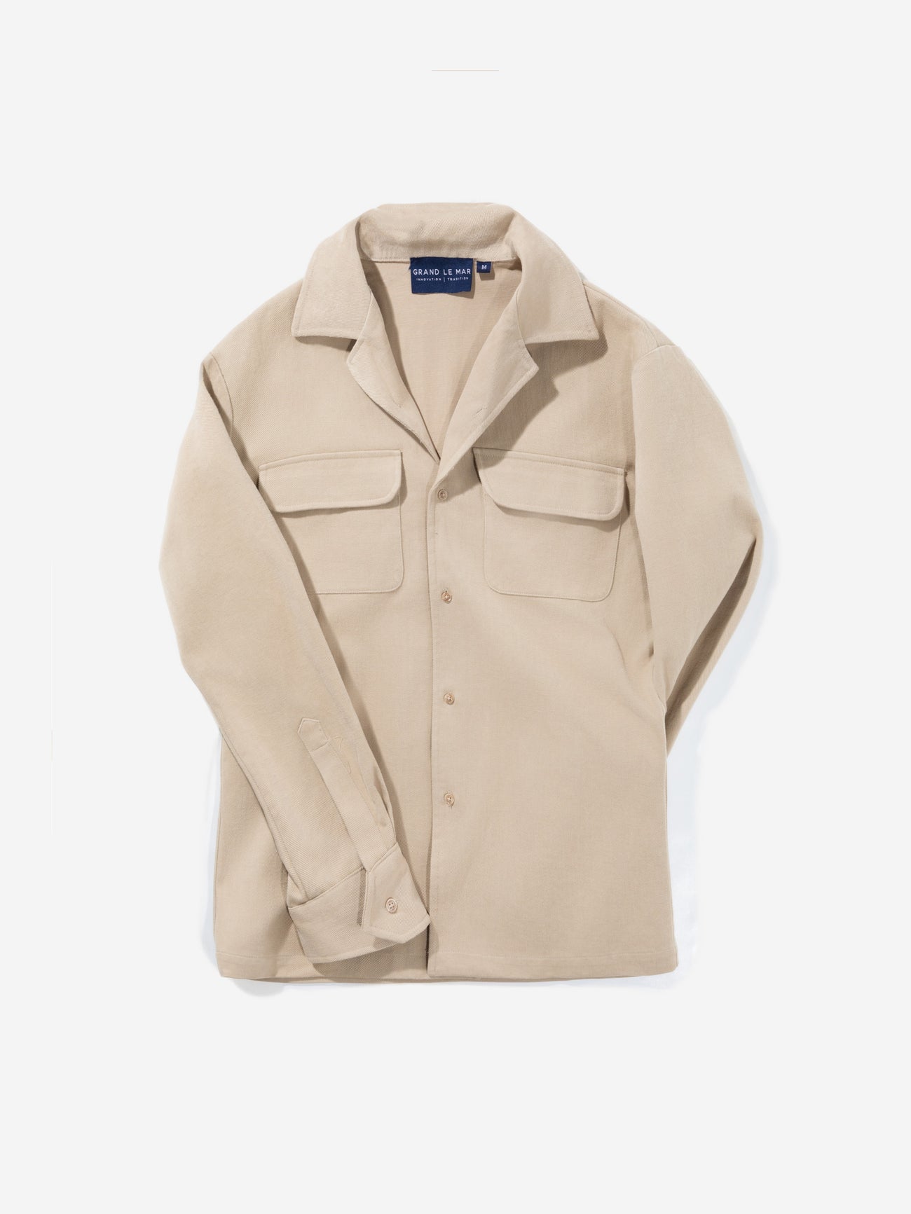 Brown Cotton Camp Overshirt - Grand Le Mar