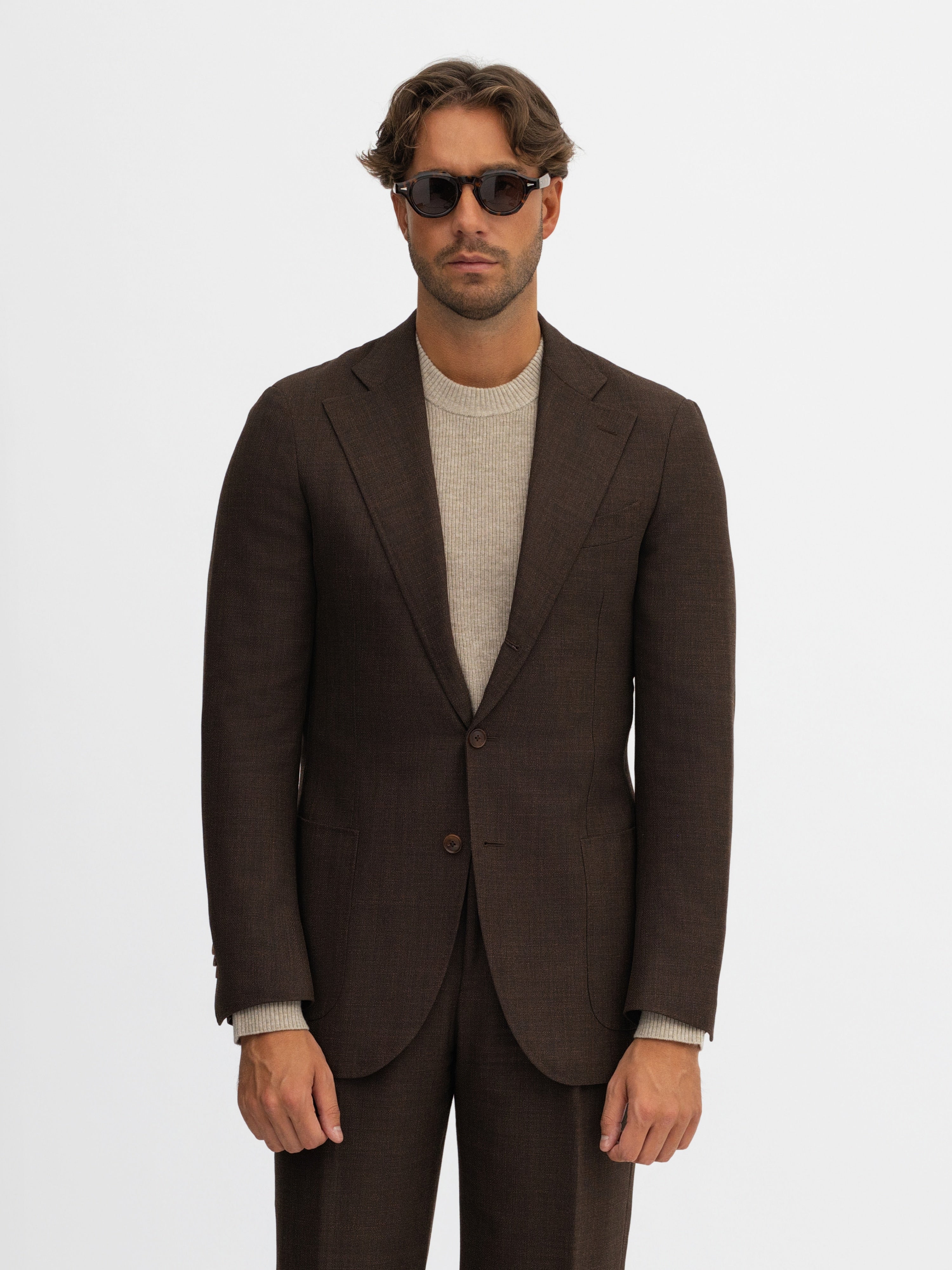 Brown Fresco Suit - Grand Le Mar