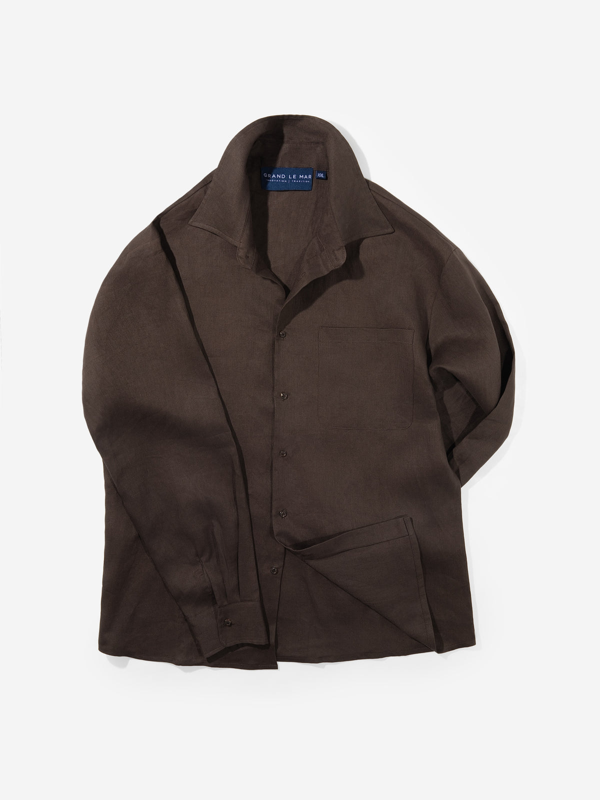 Brown Linen Shirt - Grand Le Mar