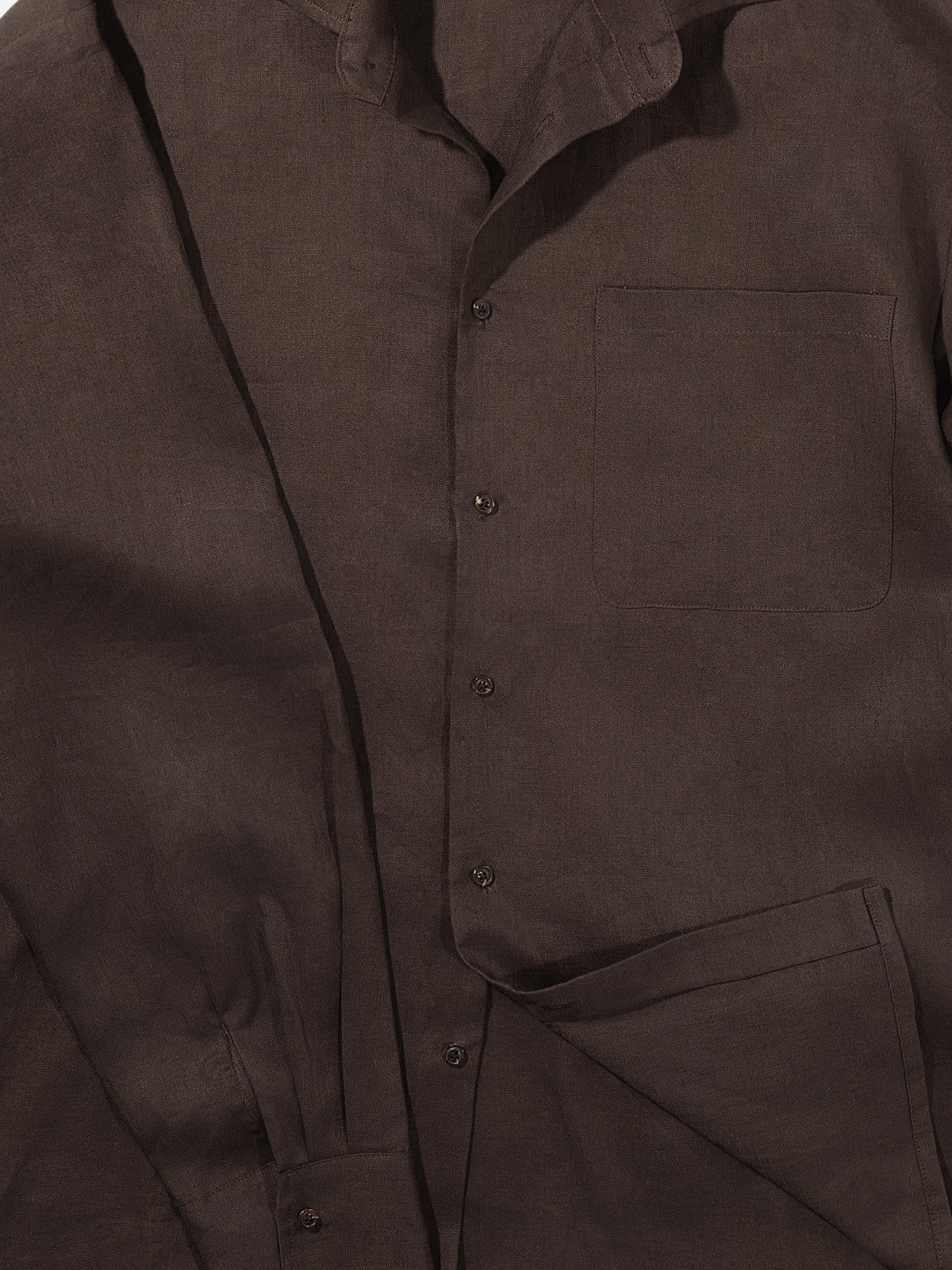Brown Linen Shirt - Grand Le Mar