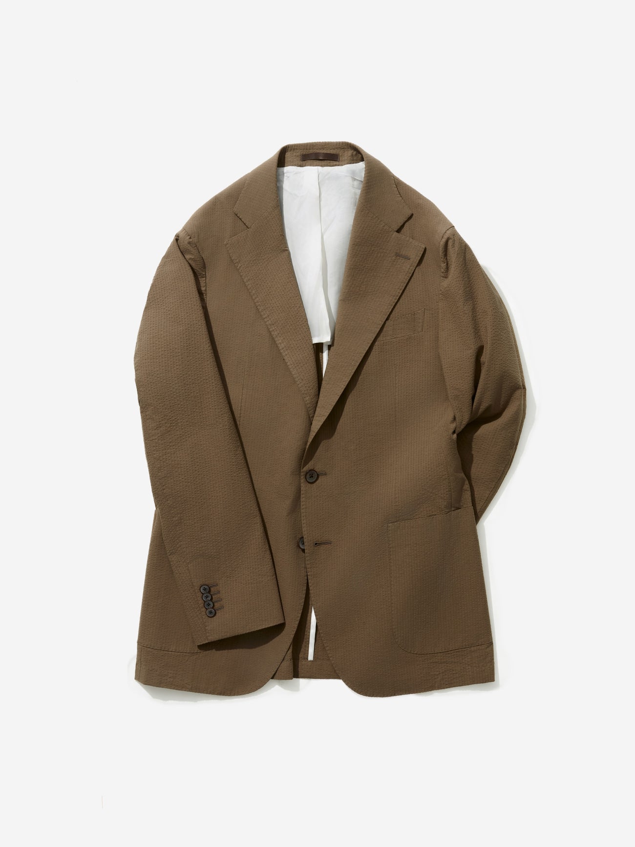 Brown Seersucker Jacket - Grand Le Mar