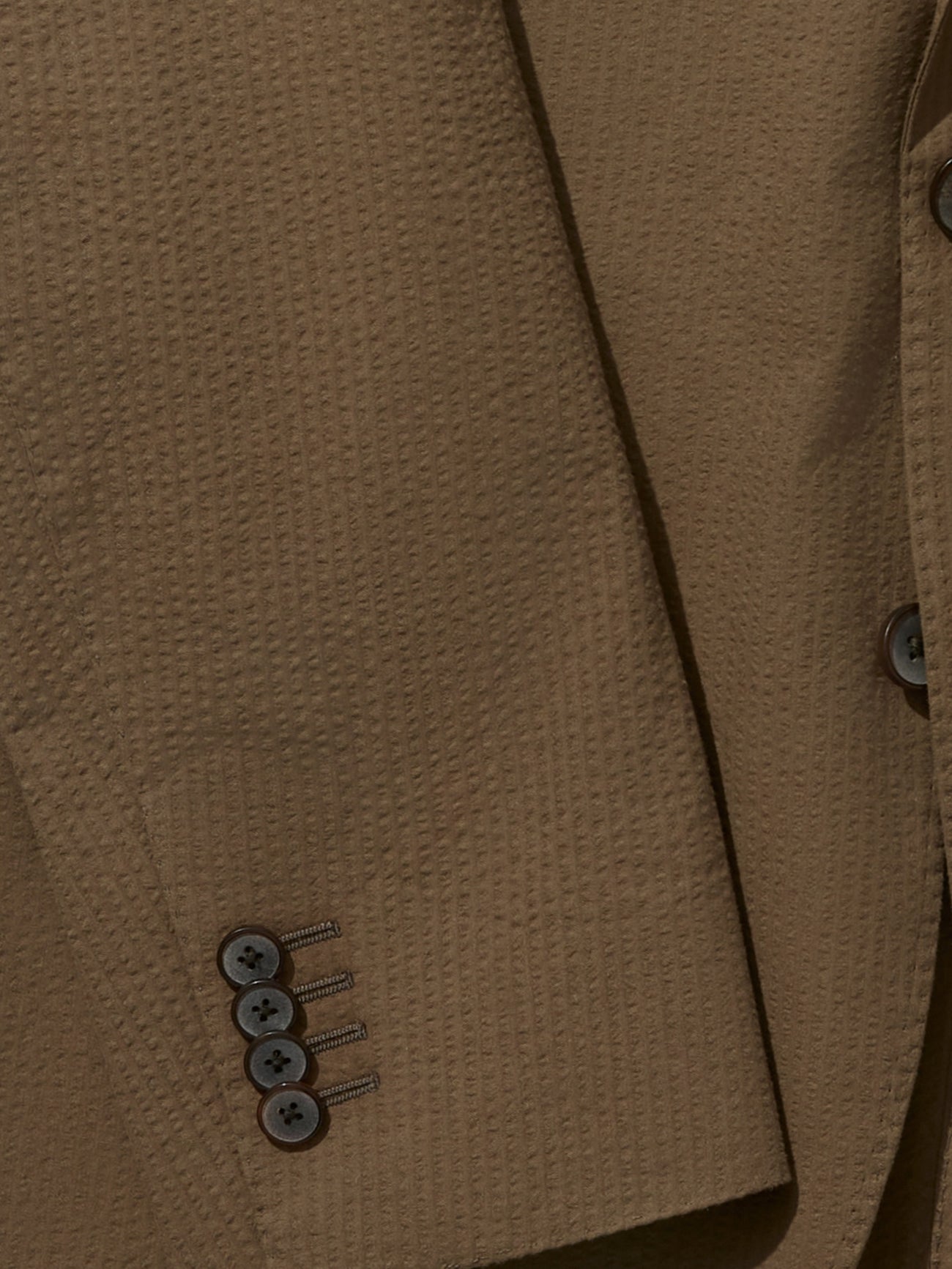 Brown Seersucker Jacket - Grand Le Mar