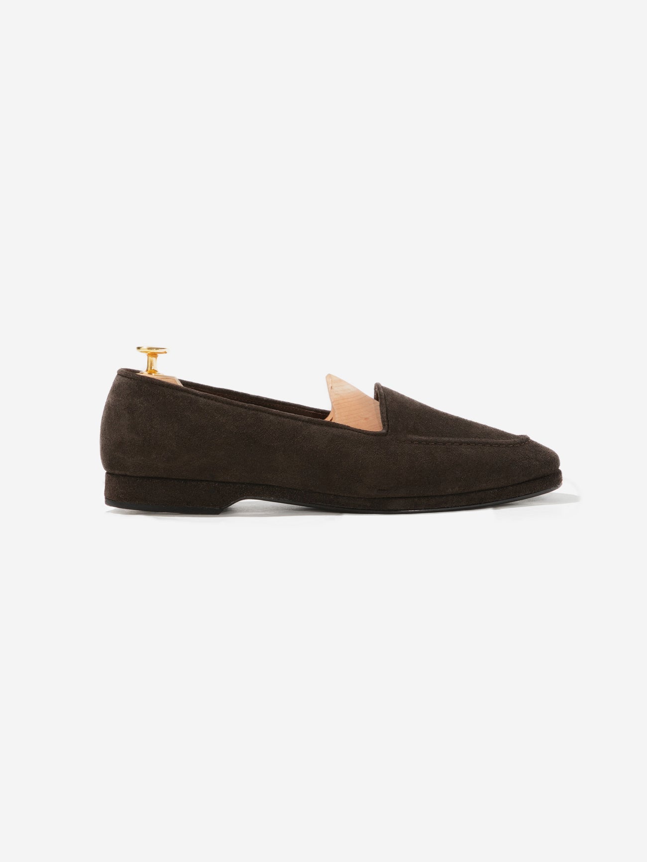 Brown Suede Belgian Loafers (Pre-Order) - Grand Le Mar