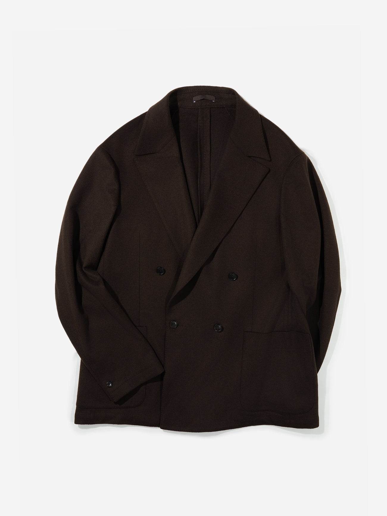 Brown Wool Cashmere Jacket (Casual Fit) - Grand Le Mar