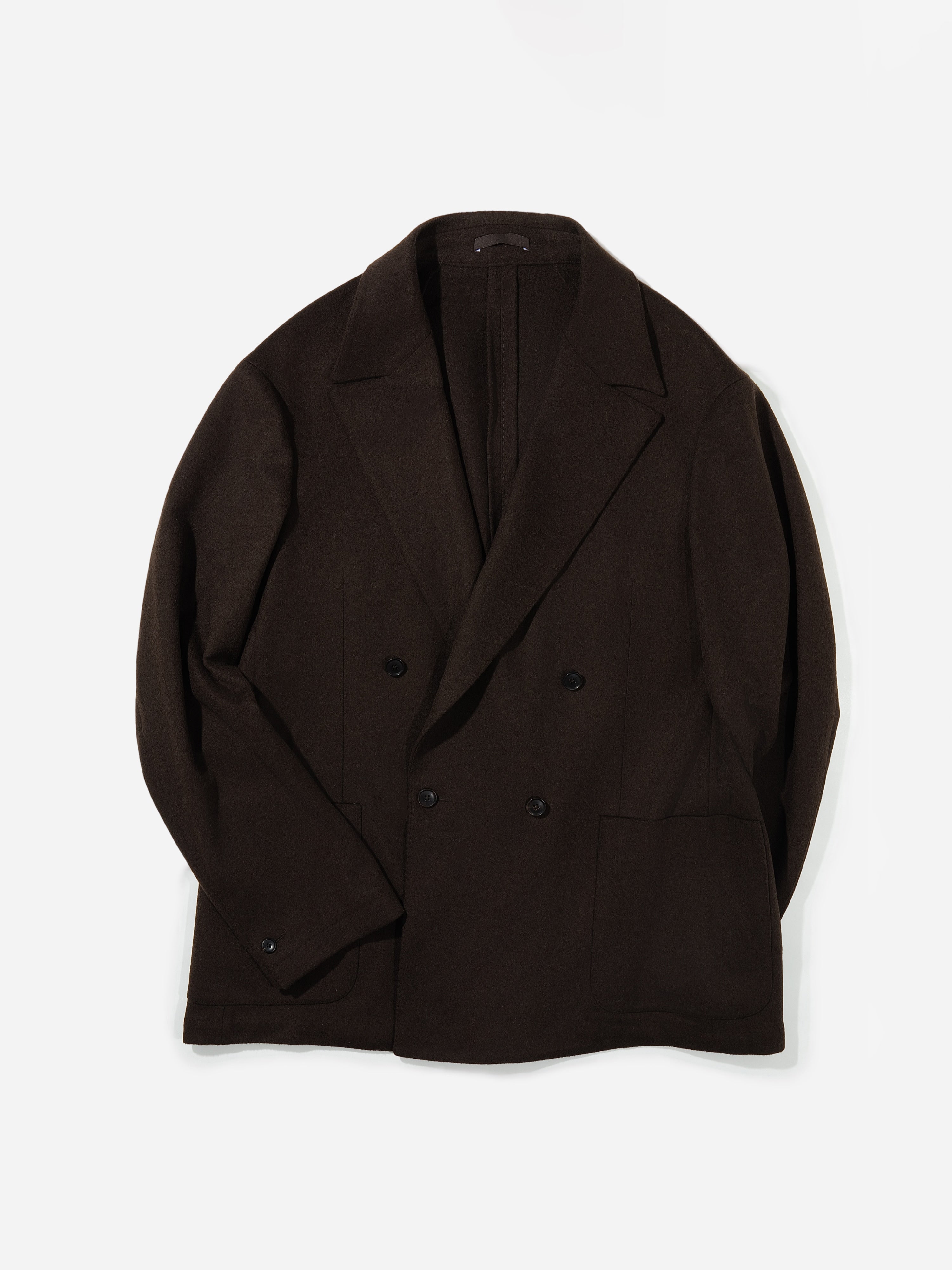 Brown Wool Cashmere Jacket (Casual Fit)