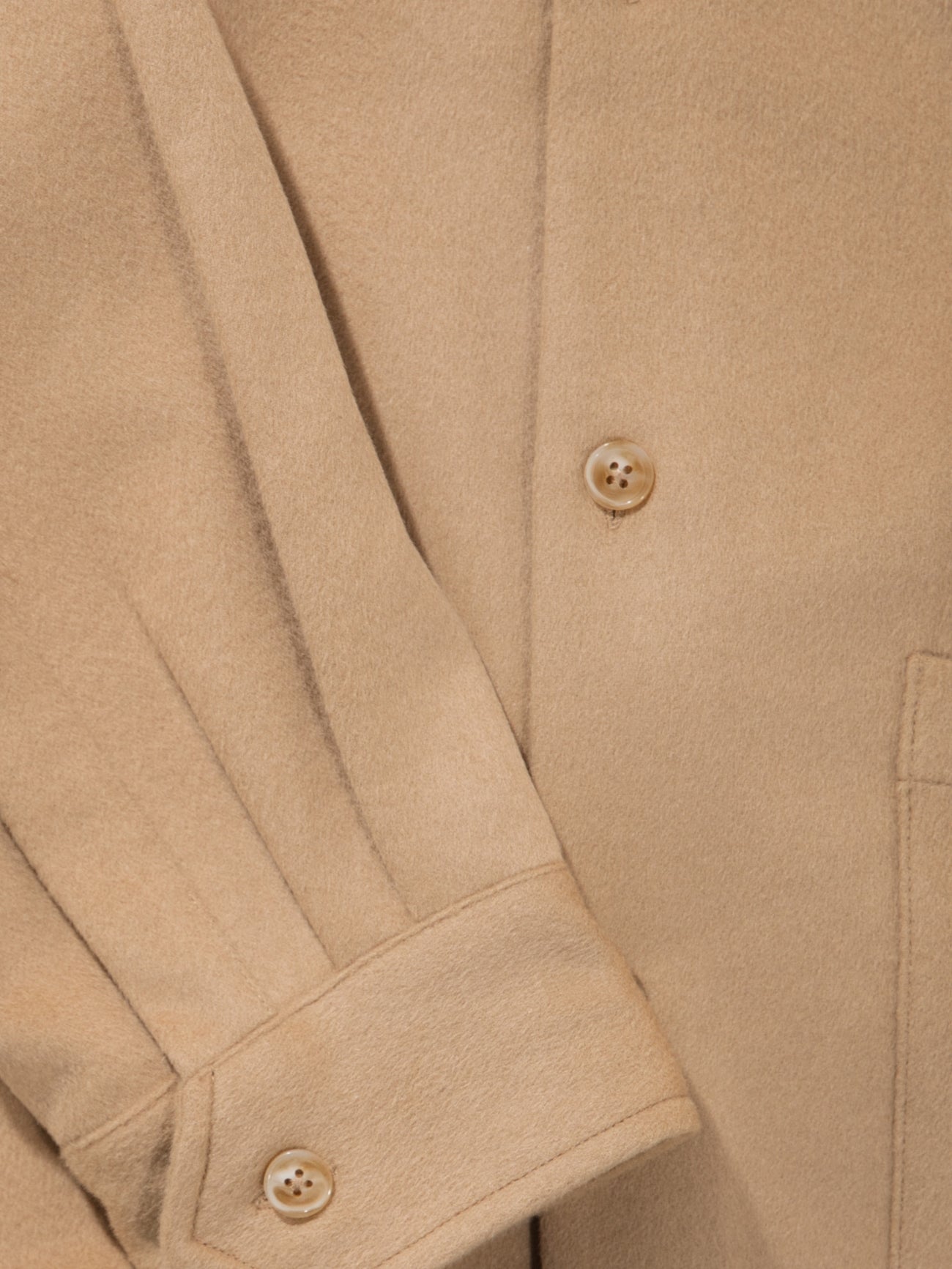 Camel Cashmere Wool Shirt Jacket - Grand Le Mar