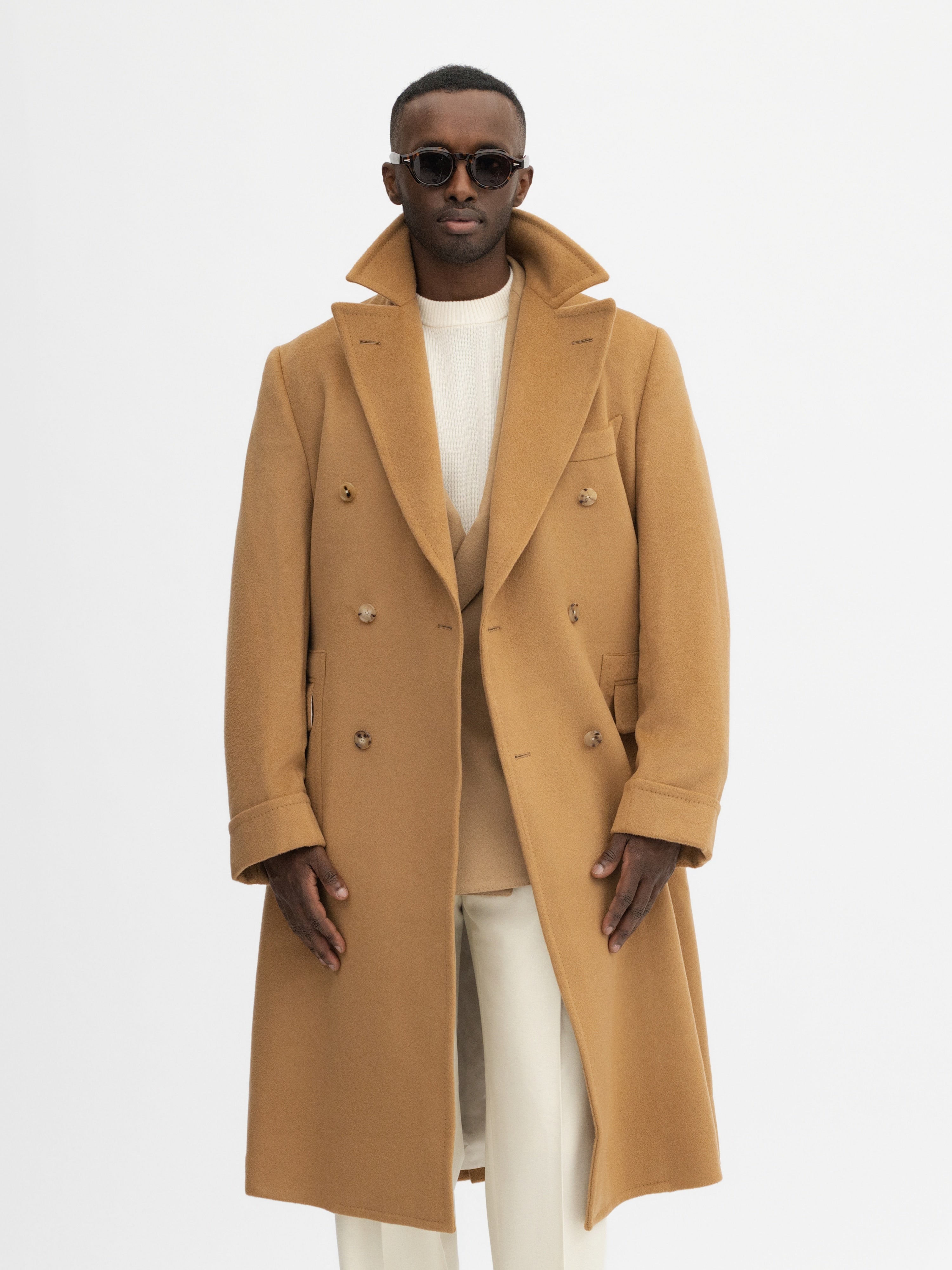 Double breasted polo coat hotsell