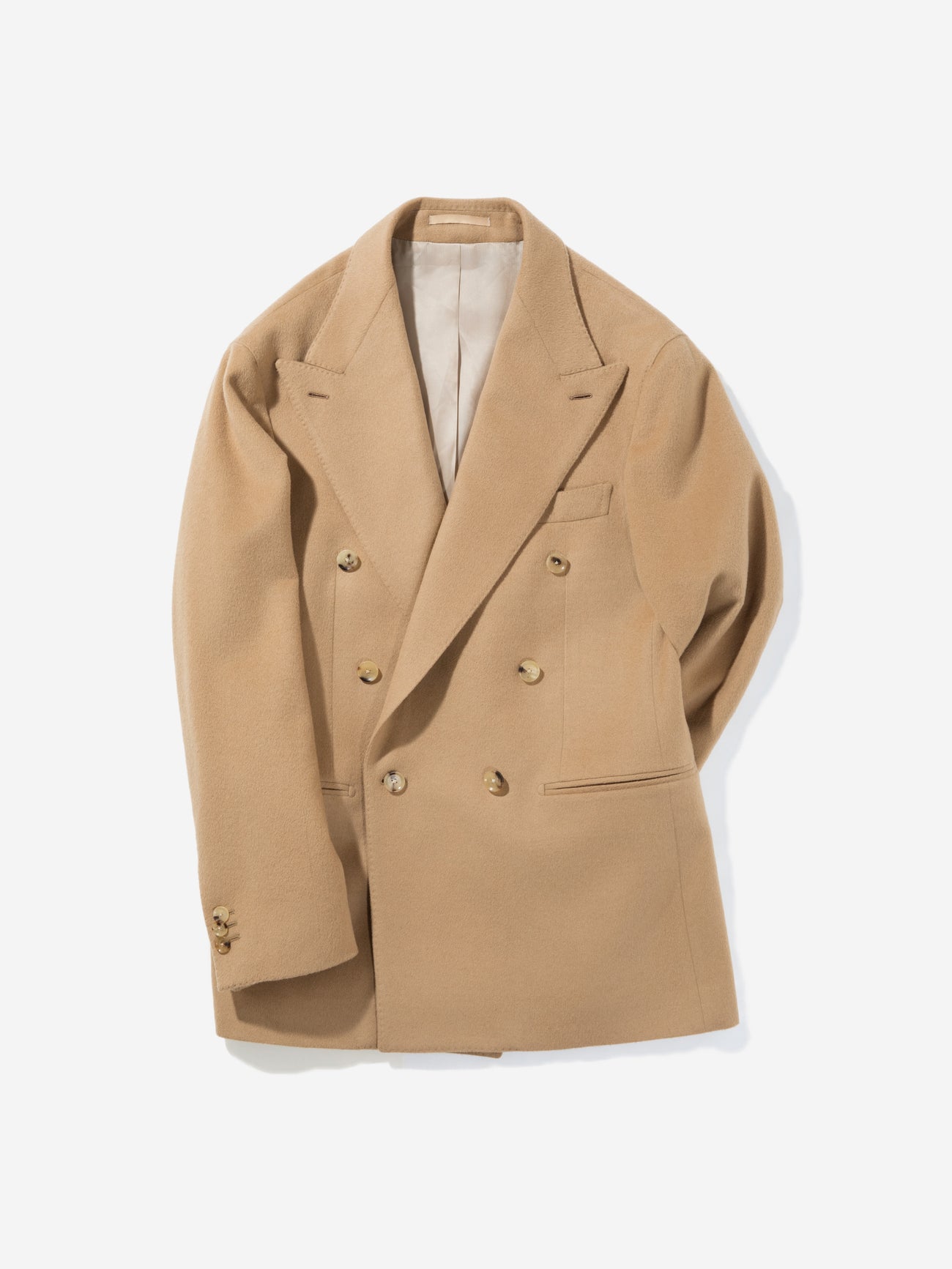 Camel Wool Cashmere Jacket - Grand Le Mar