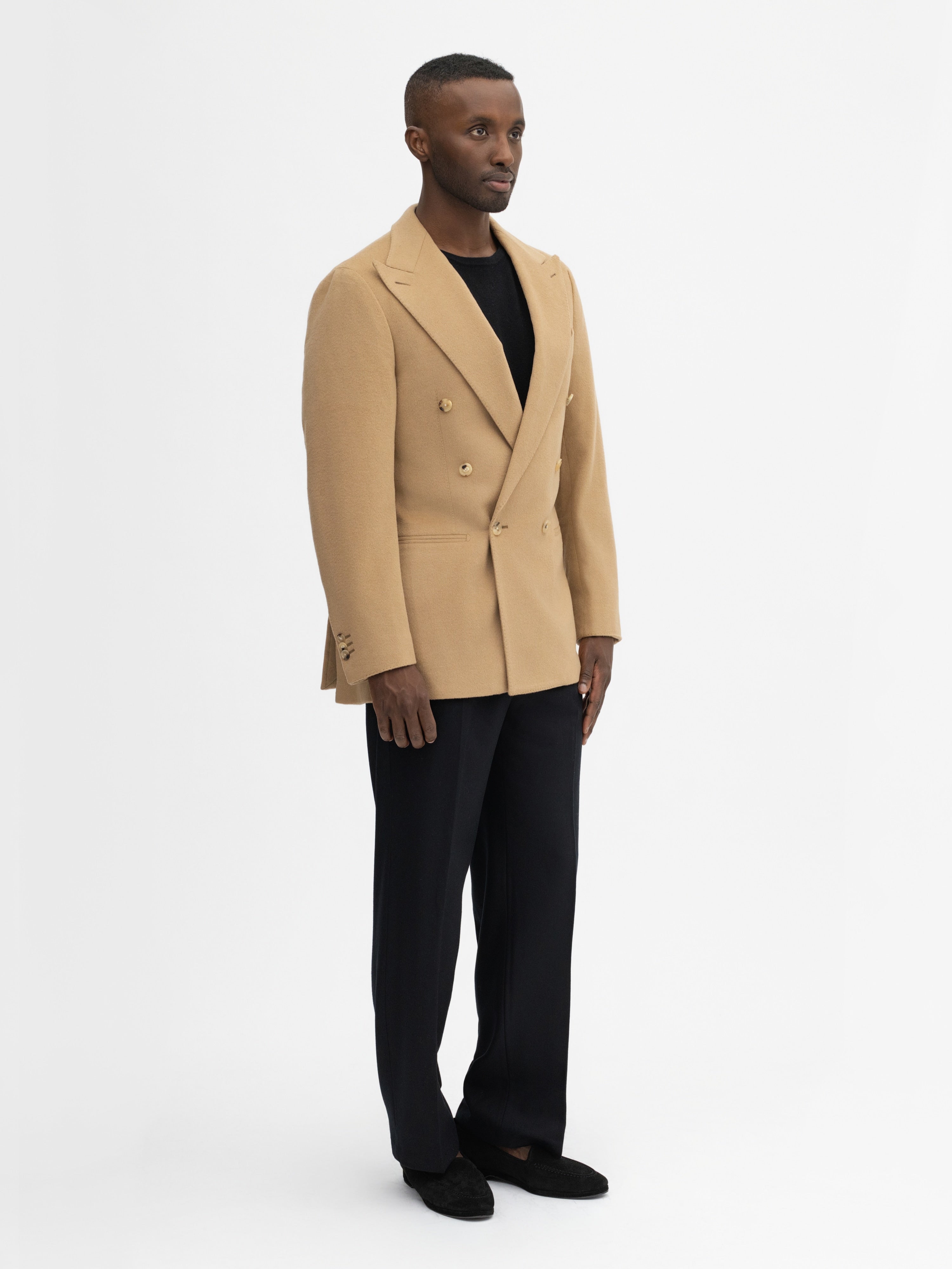 Camel Wool Cashmere Jacket - Grand Le Mar