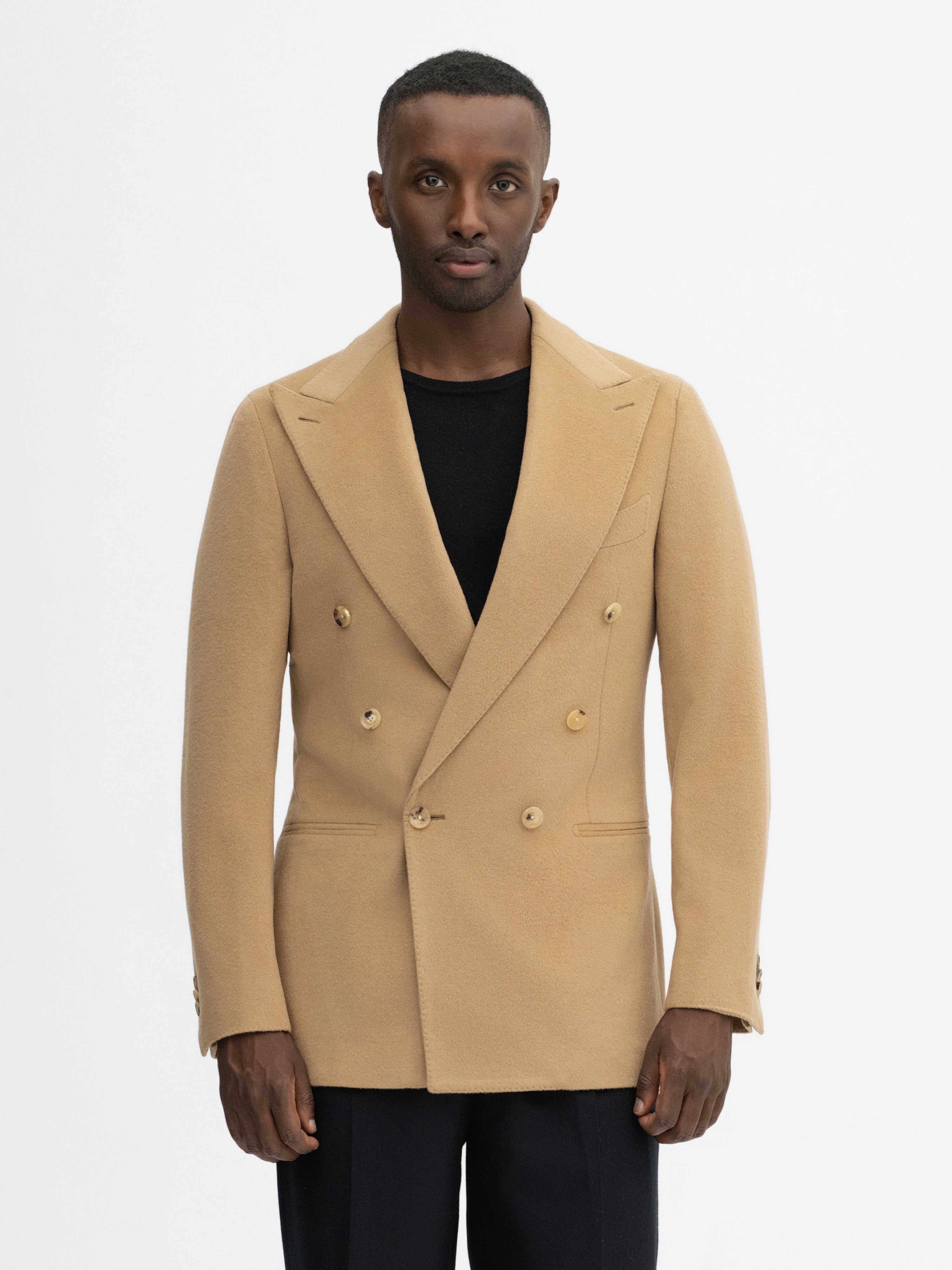 Camel Wool Cashmere Jacket - Grand Le Mar