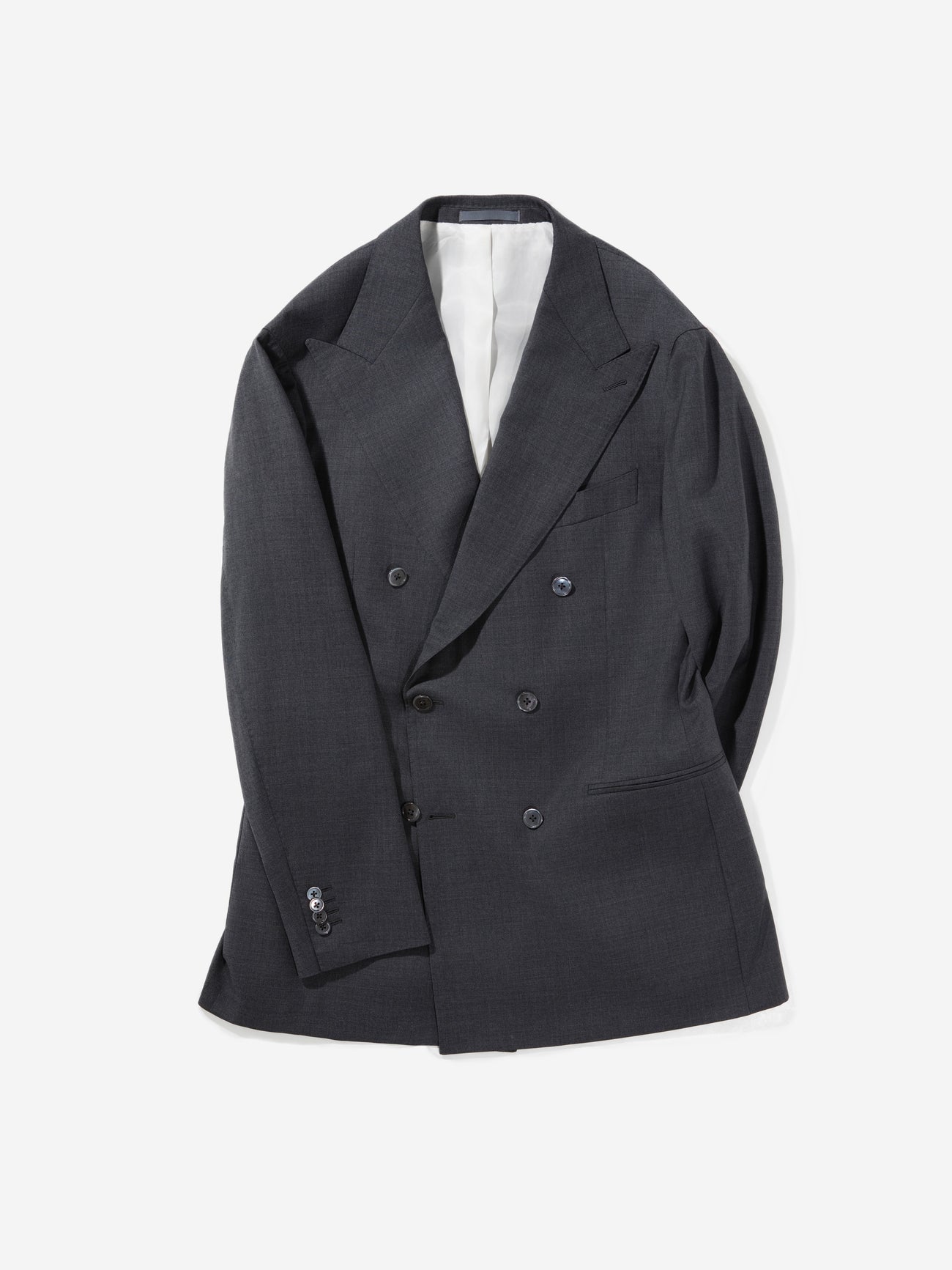 Charcoal S130 Wool Jacket - Grand Le Mar