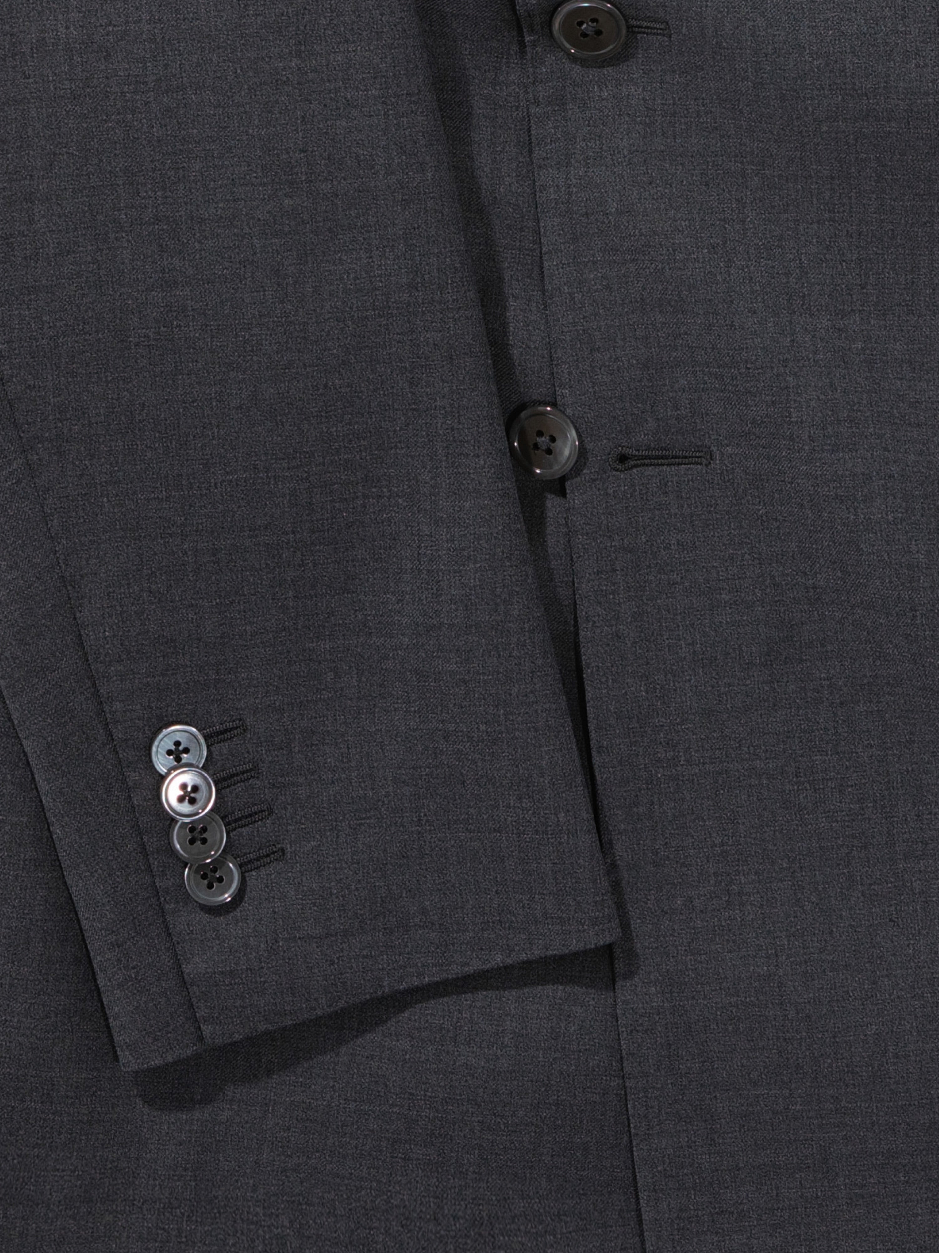 Charcoal S130 Wool Jacket - Grand Le Mar