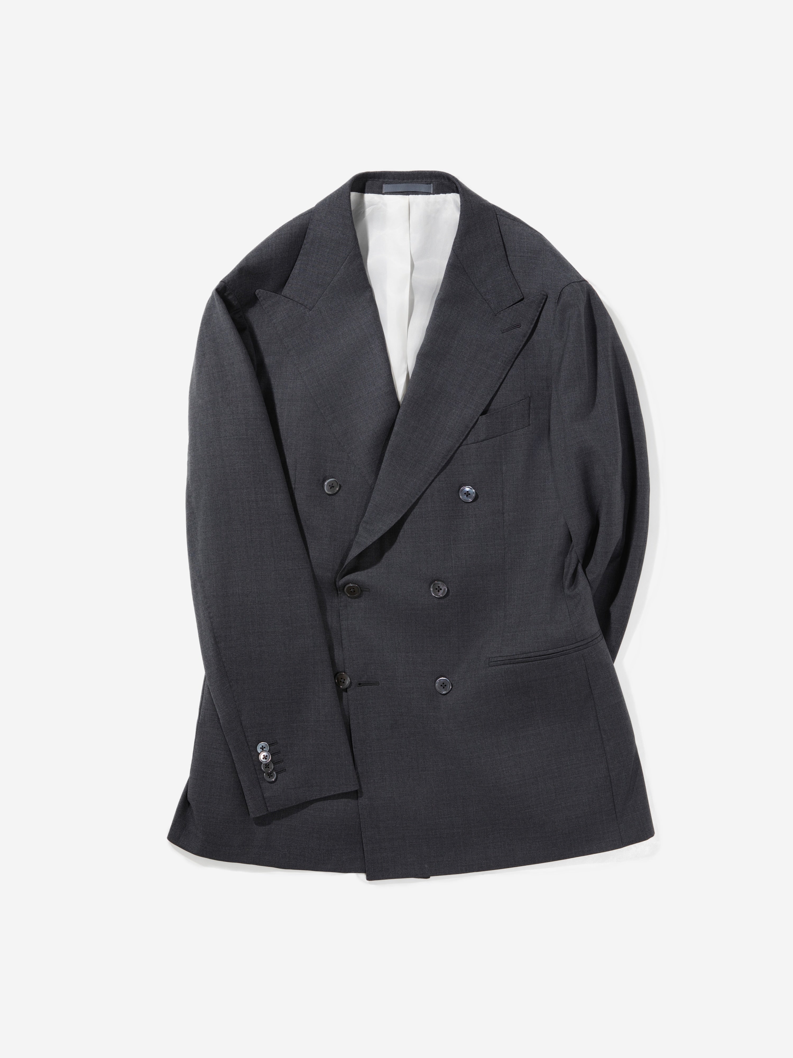 Charcoal Grey S130 Wool Suit - Grand Le Mar