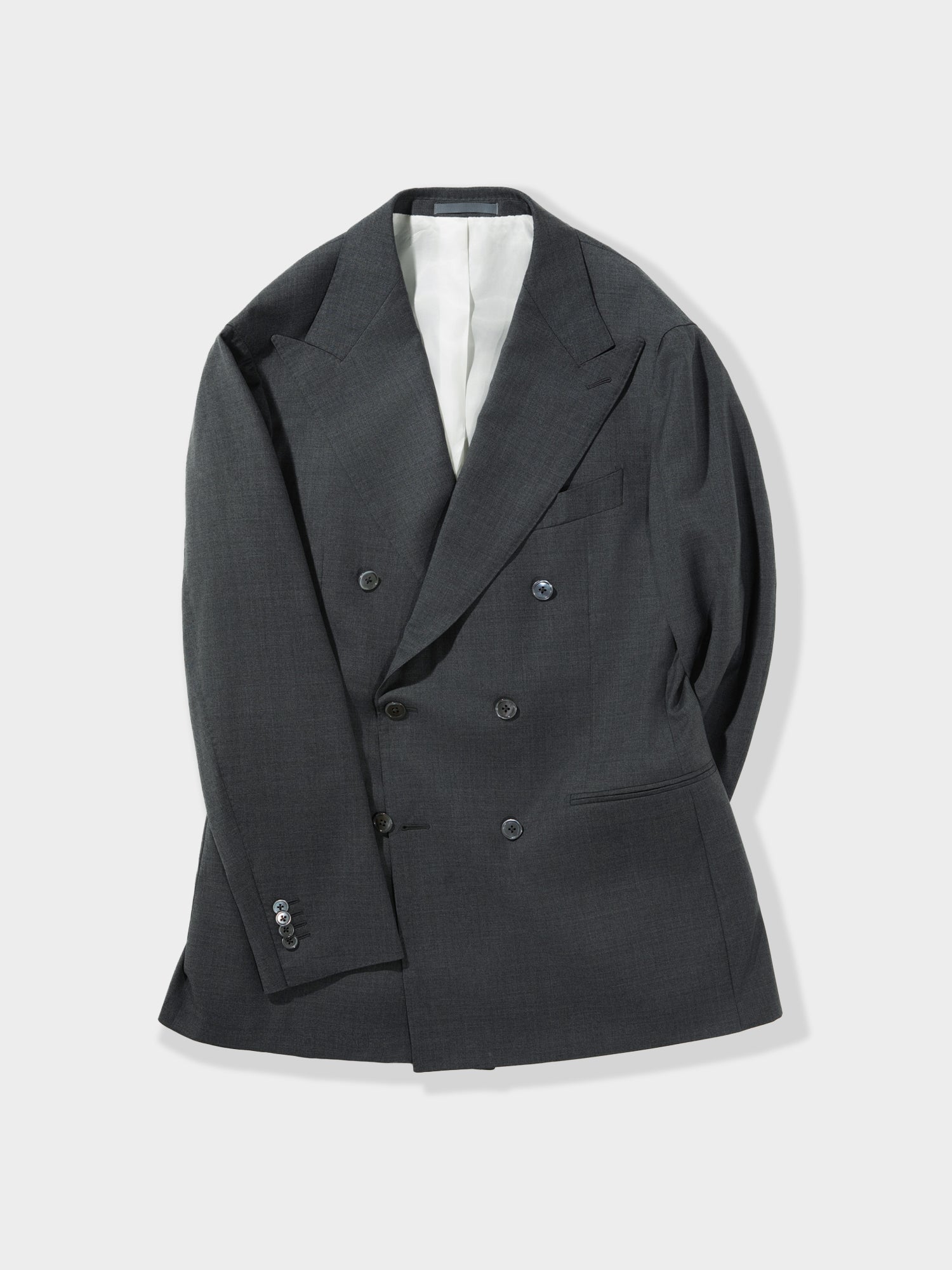 Dark Grey Wool Suit (DB) - Grand Le Mar