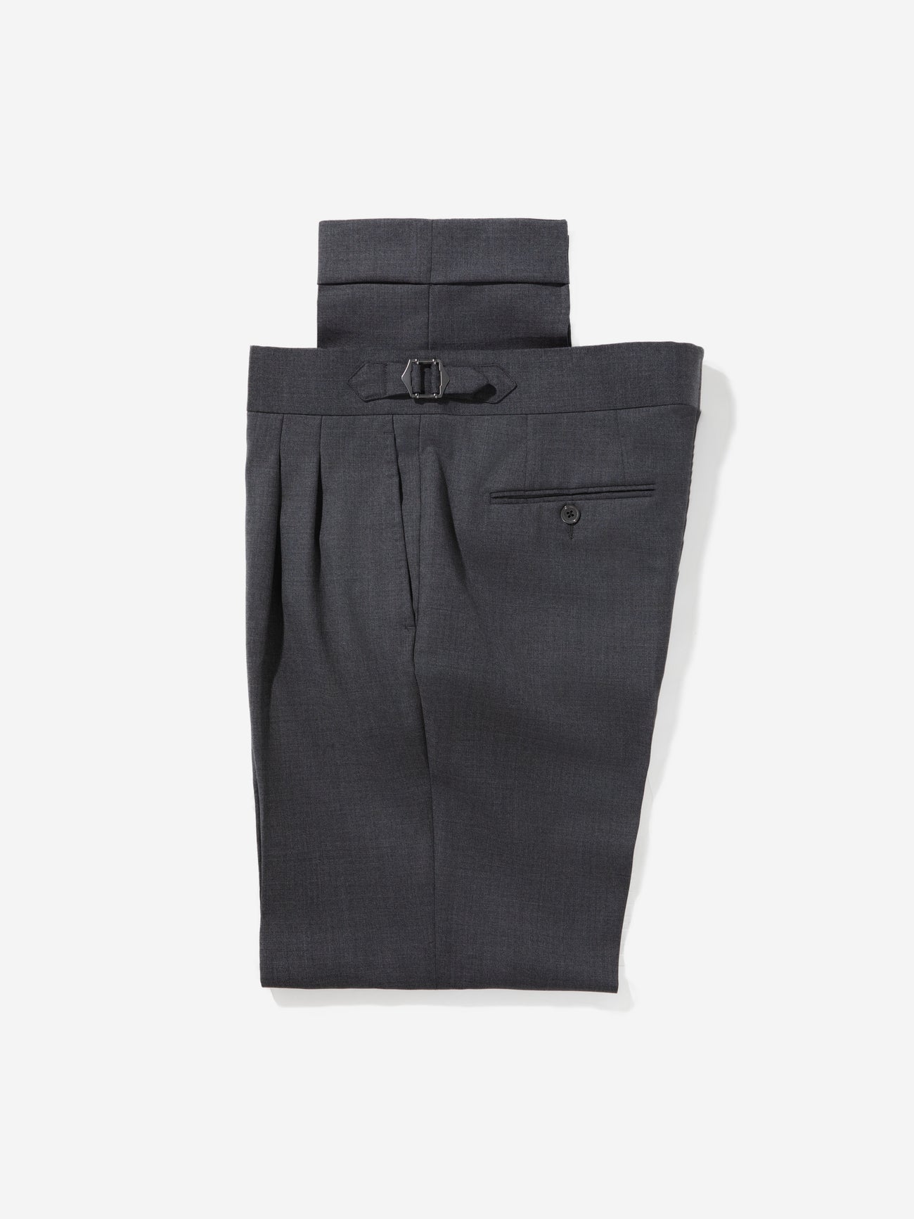 Charcoal Grey S130 Wool Suit - Grand Le Mar