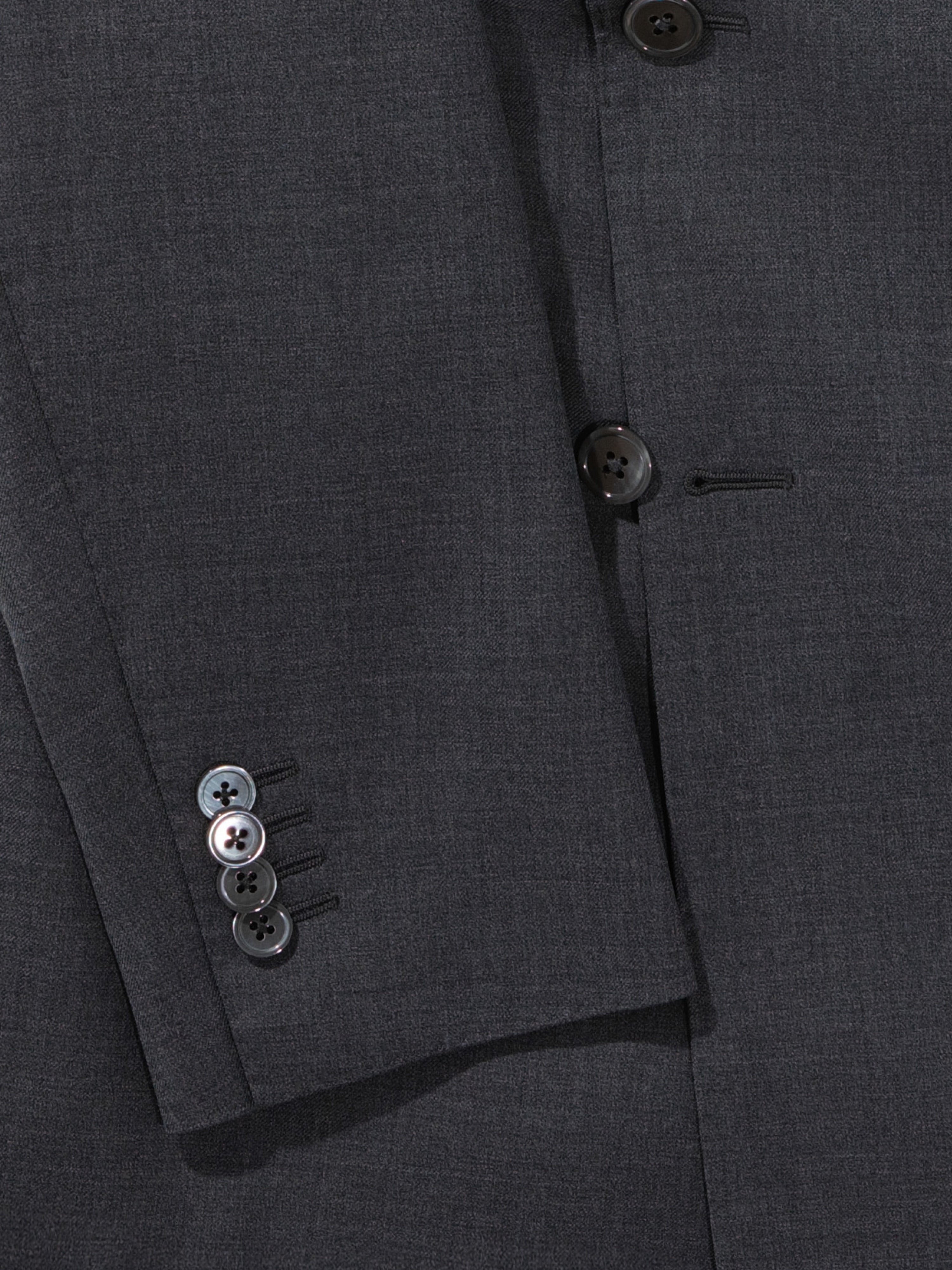 Grand Le Mar Charcoal Grey S130 Double Breasted Wool Suit