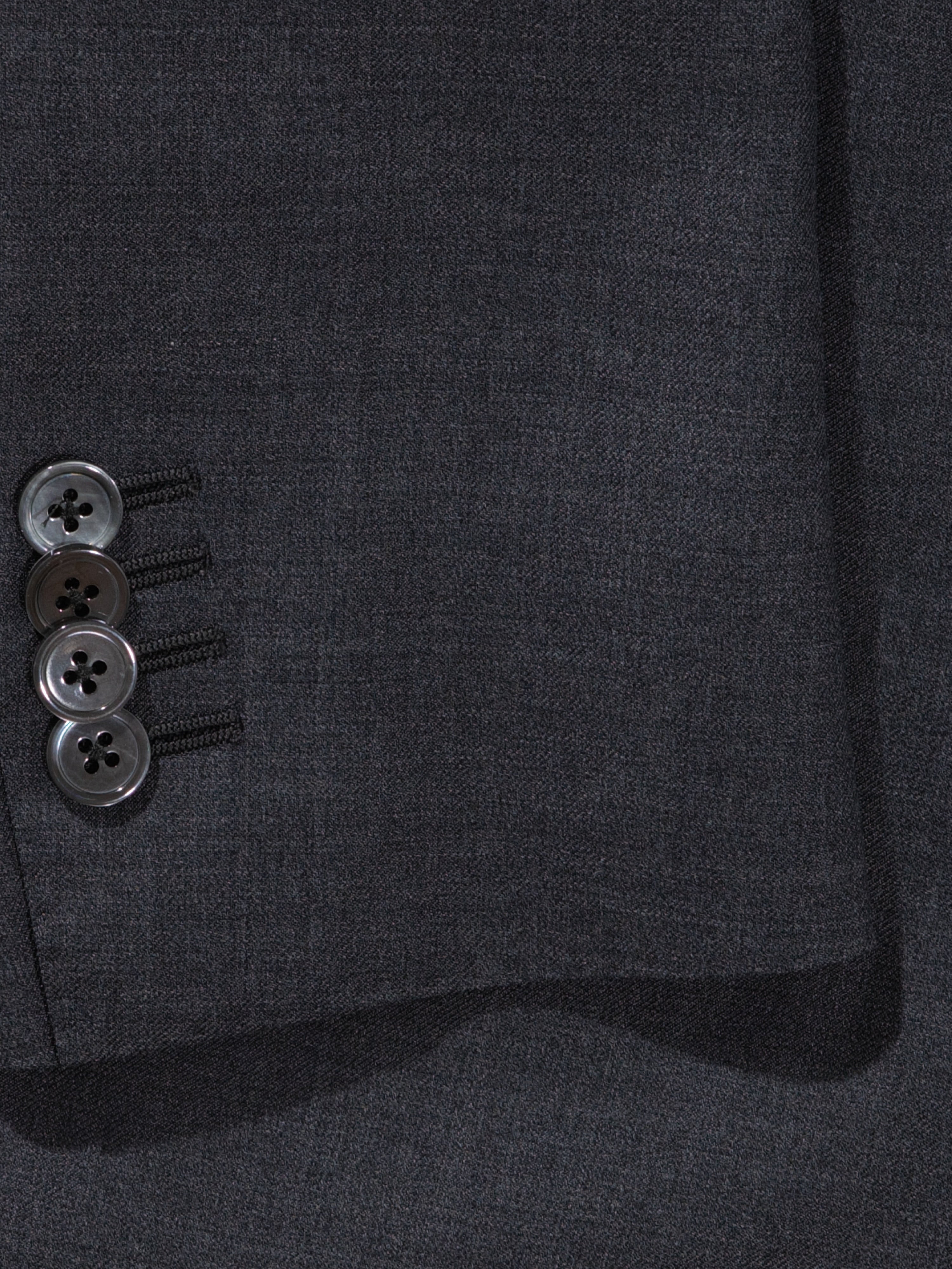 Charcoal Grey S130 Wool Suit - Grand Le Mar