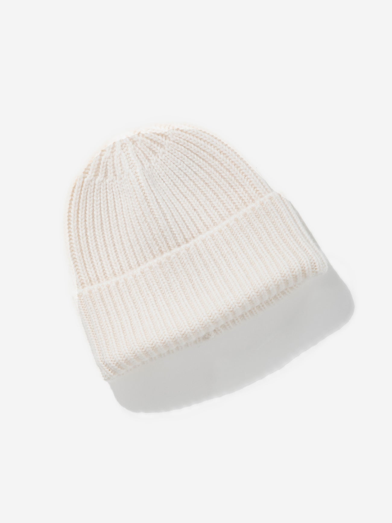 Cream Beige Cashmere Beanie - Grand Le Mar