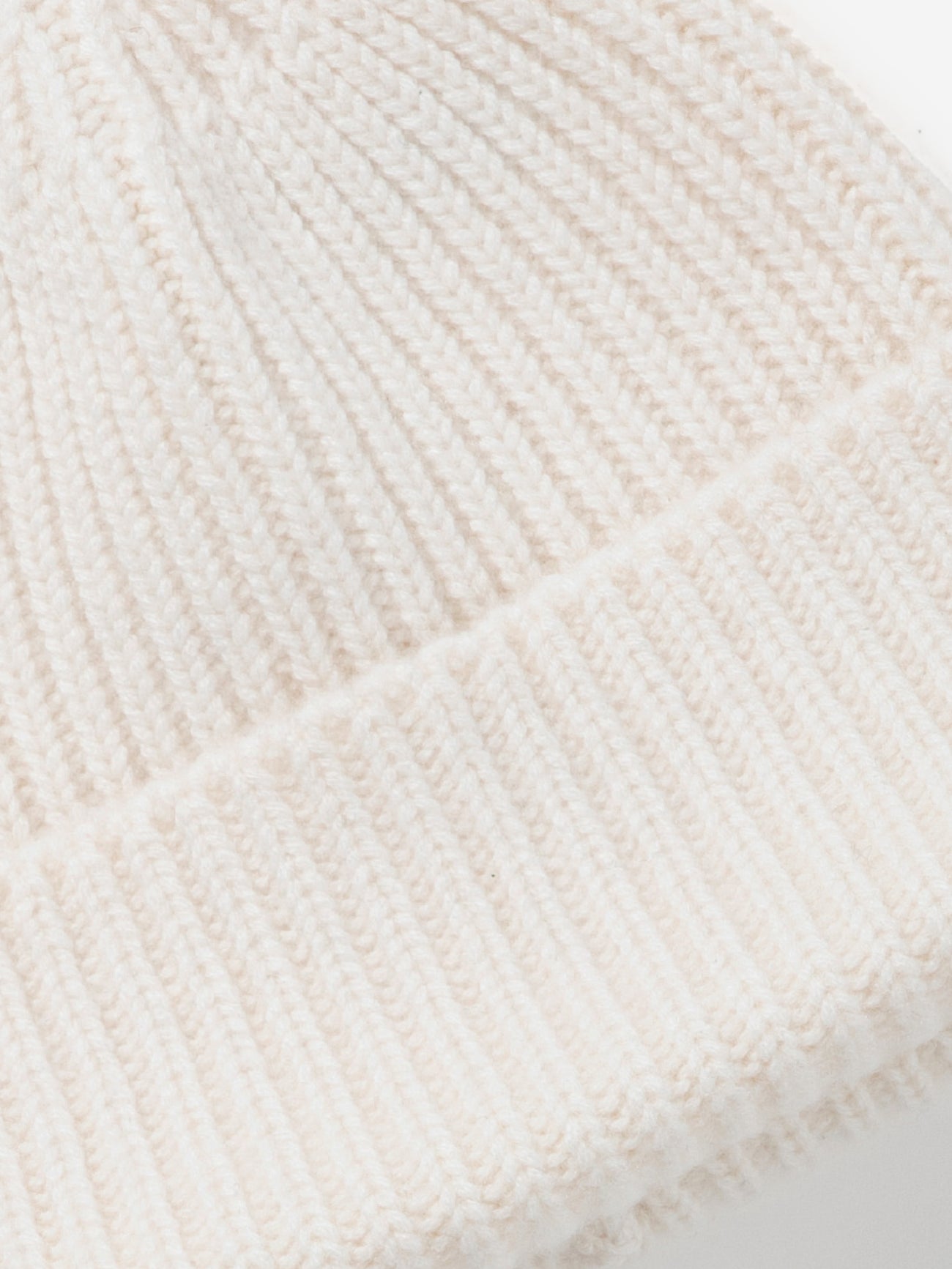 Cream Beige Cashmere Beanie - Grand Le Mar