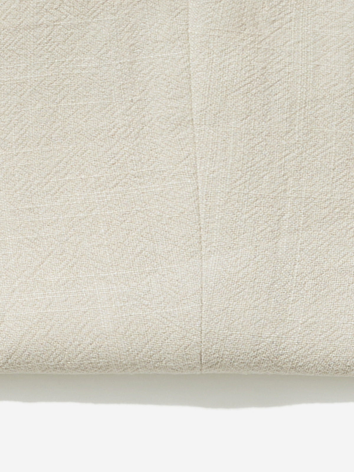 Cream Stonewashed Linen Trousers (Wide Fit) - Grand Le Mar