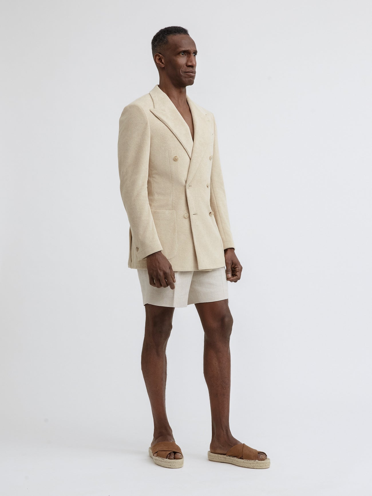 Cream Terry Towelling Jacket - Grand Le Mar