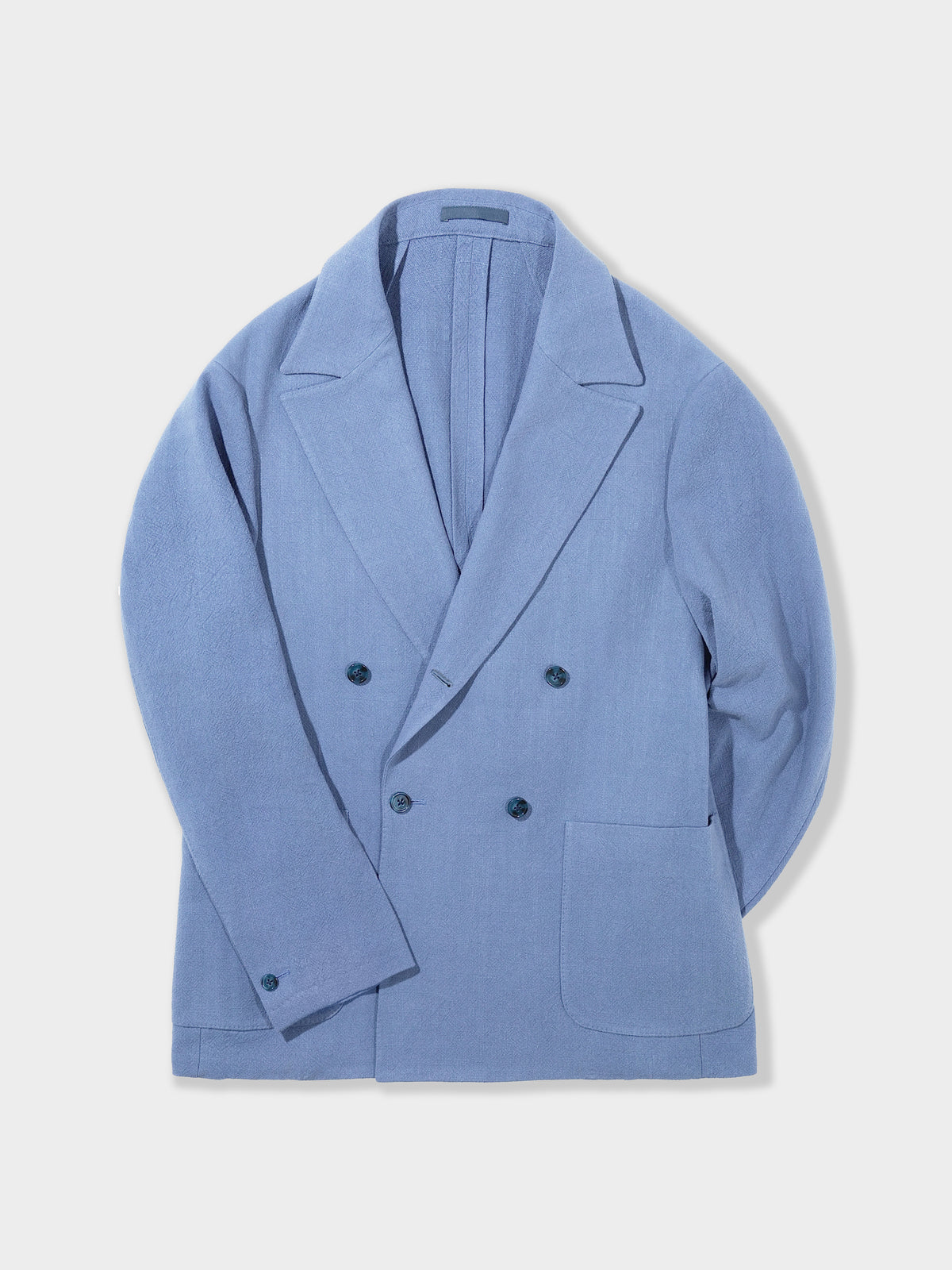 Denim Stonewashed Linen Suit (Casual Fit)