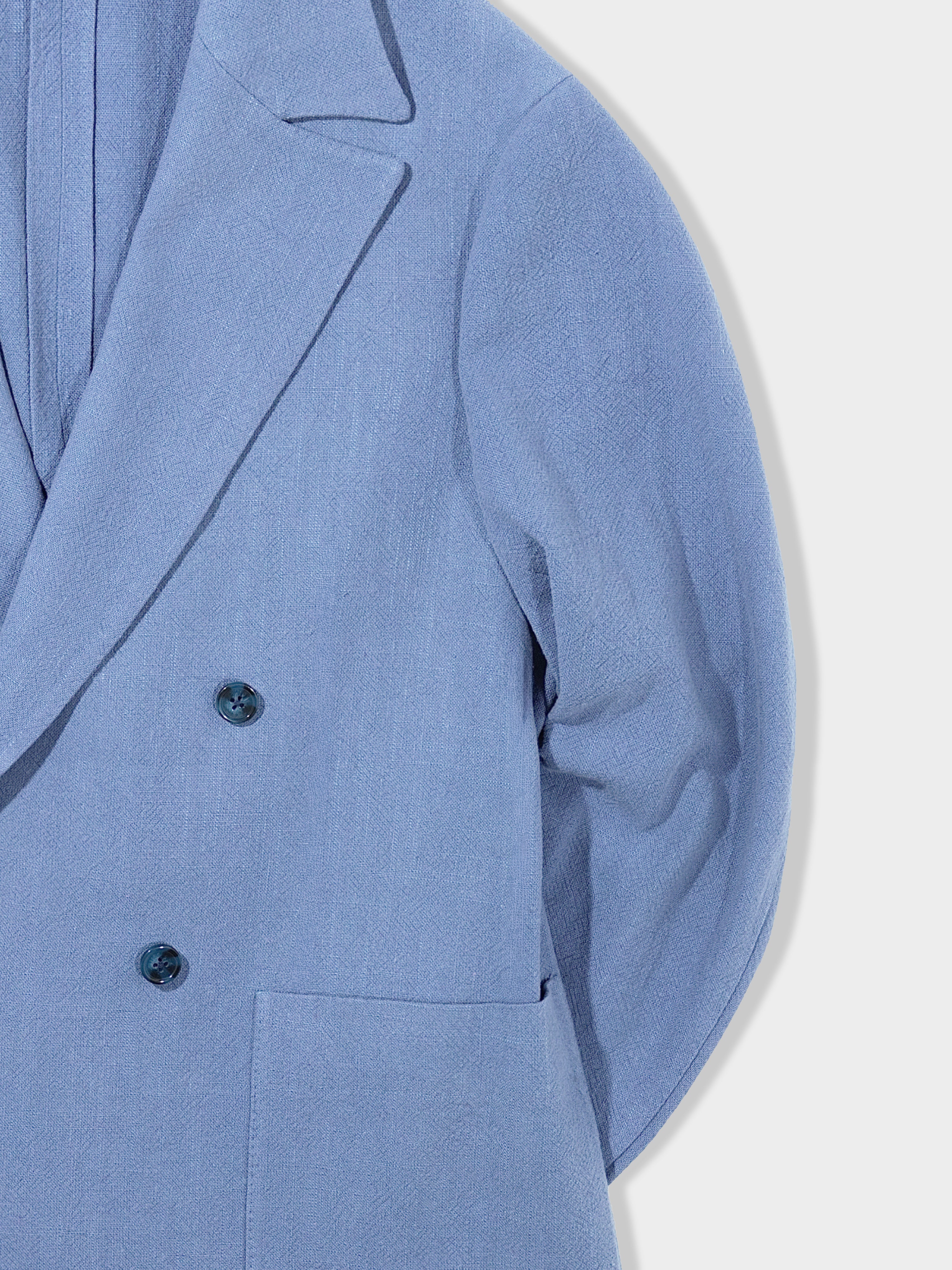 Denim Stonewashed Linen Suit (Casual Fit)